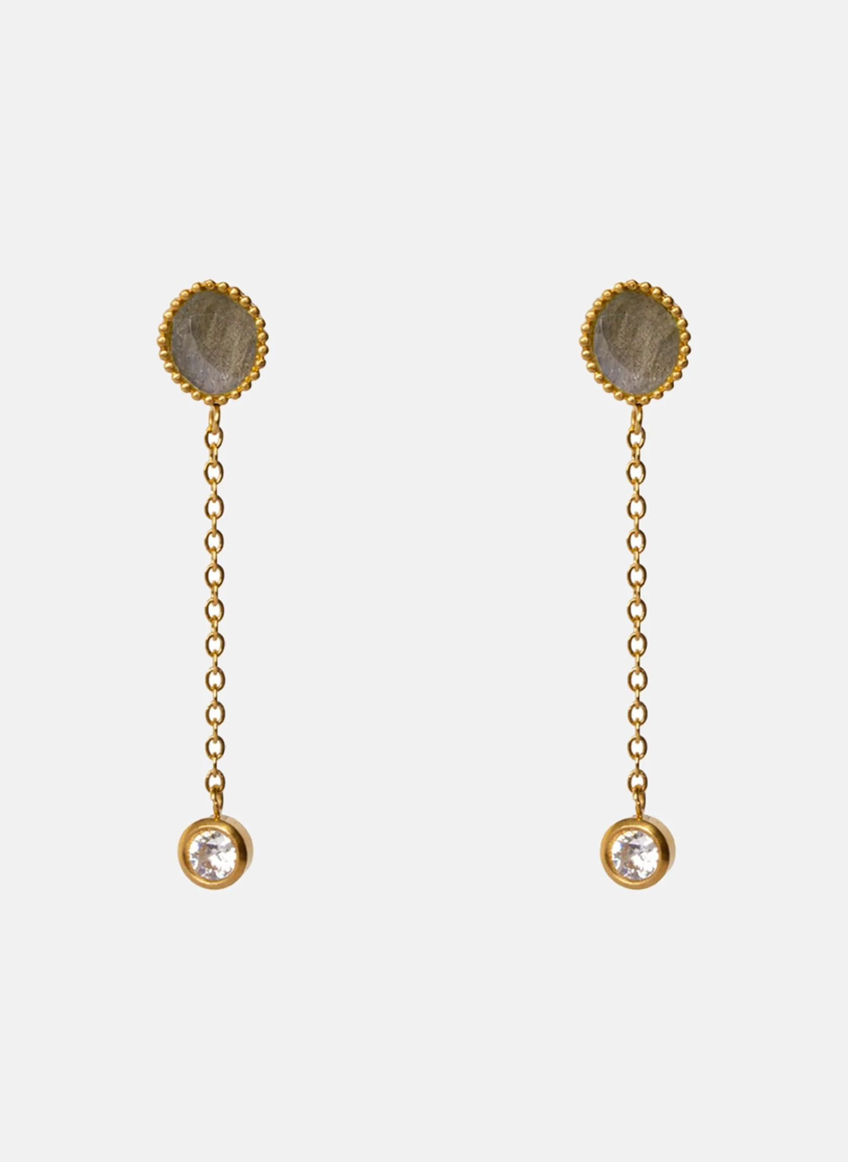 Boucles d'oreilles pendantes clio Gris CLIO