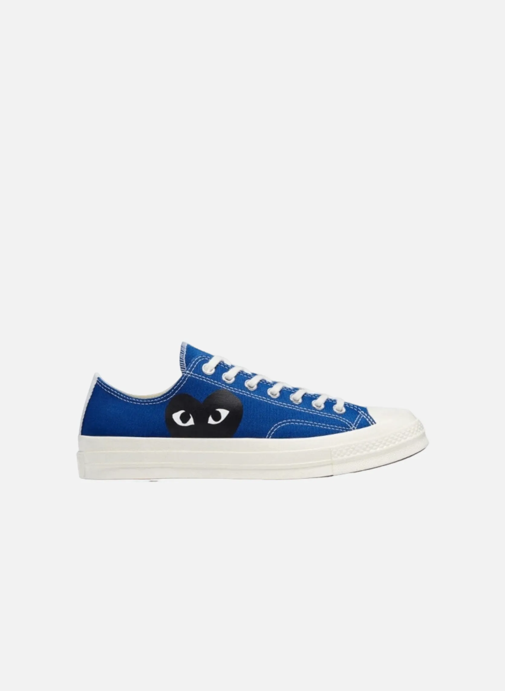 Baskets chuck taylor all-star 70s ox comme des garçons play blue quartz Bleu ALL-STAR 70S OX PLAY BLUE QUAR
