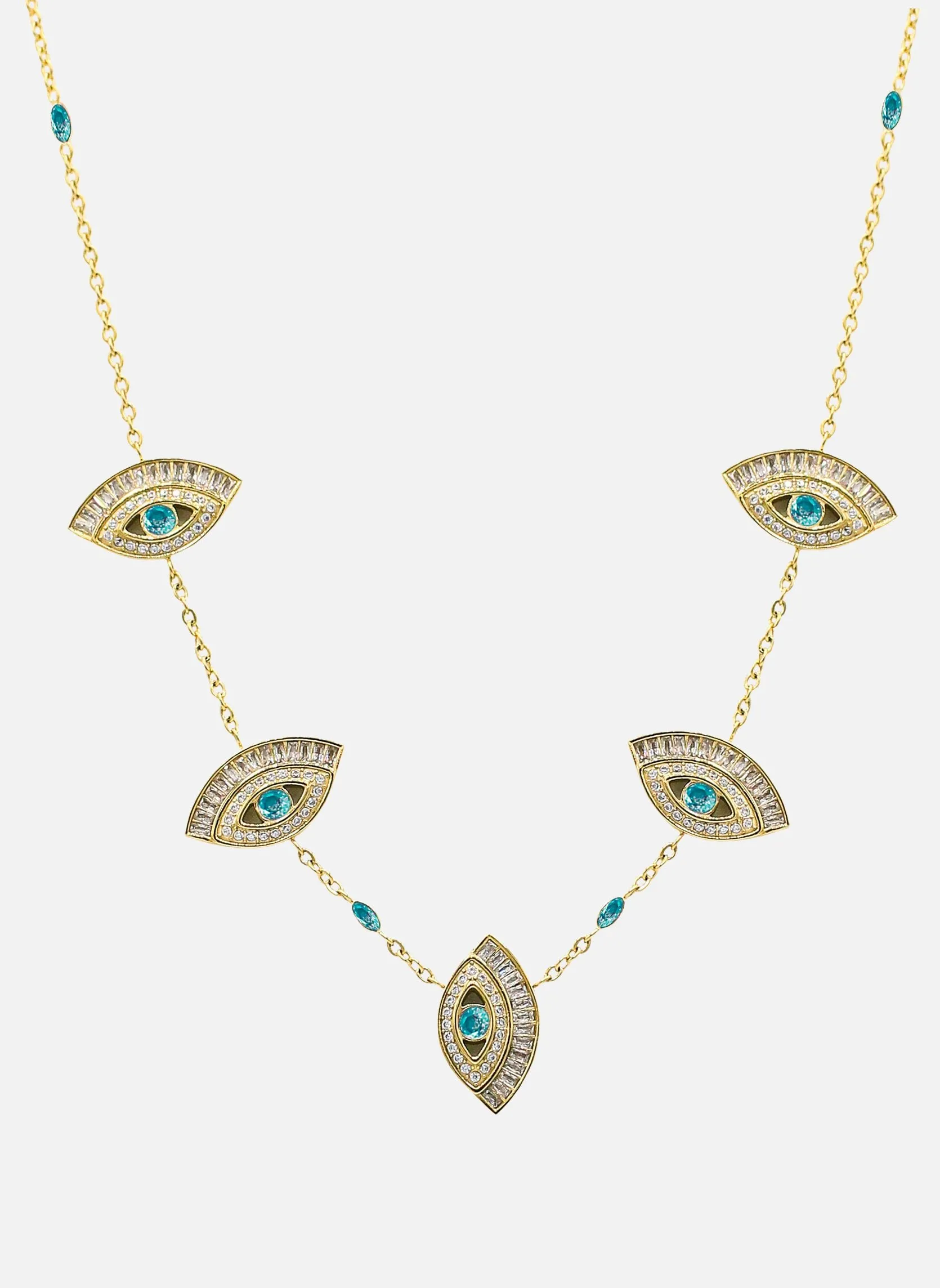 Collier chaîne cléopatre Bleu CLEOPATRE