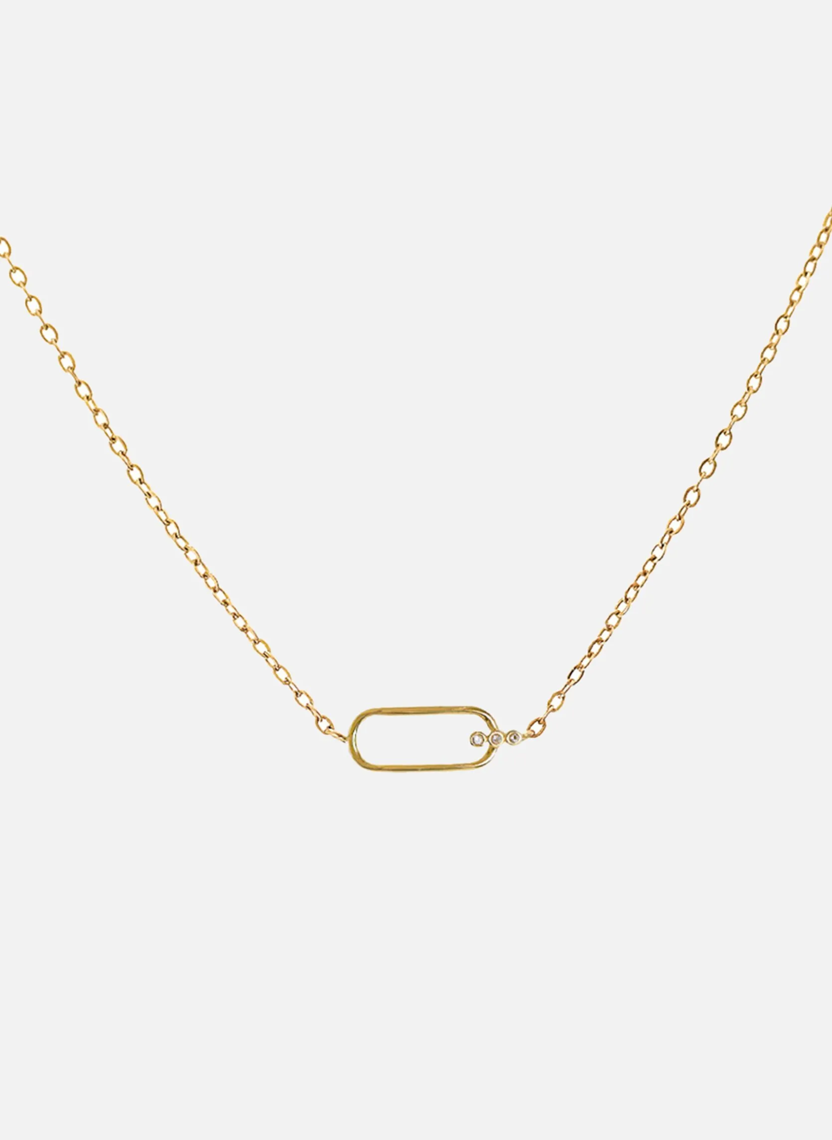 Collier chaîne hades Blanc HADES