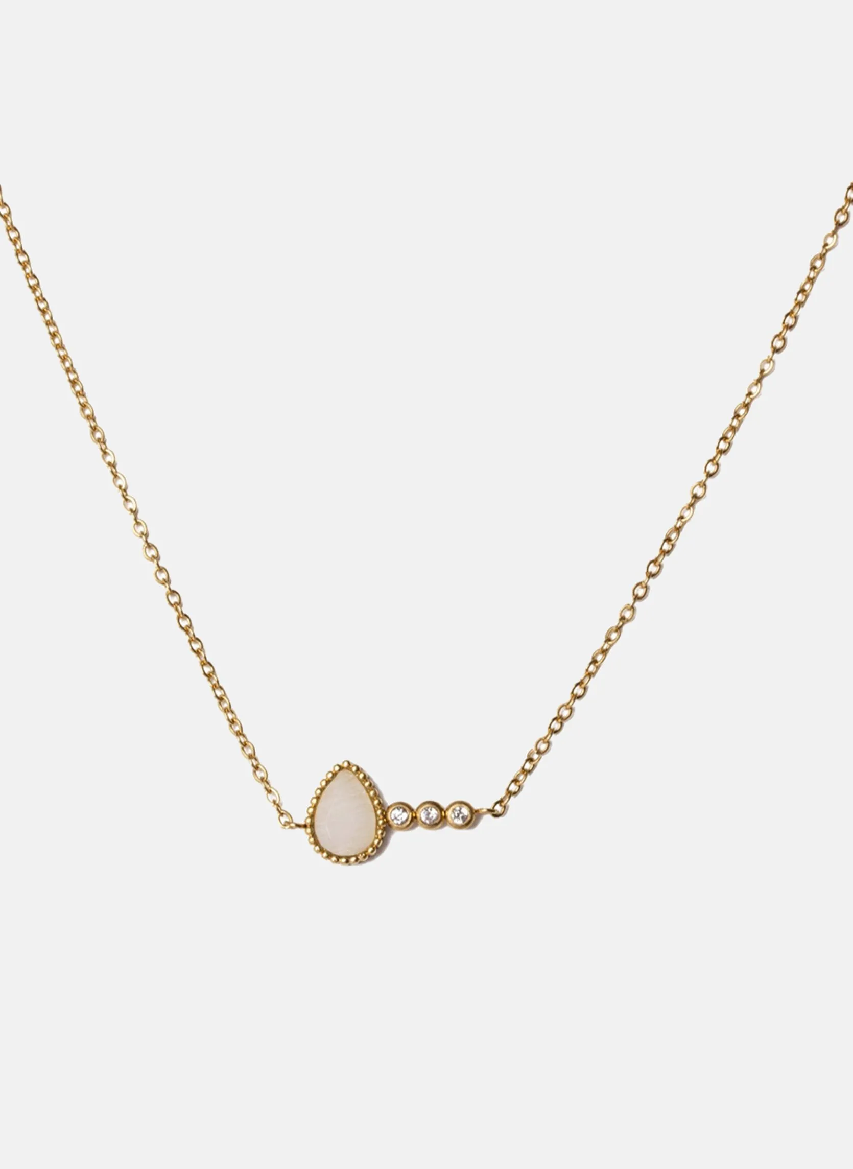 Collier chaîne tyche Blanc TYCHE