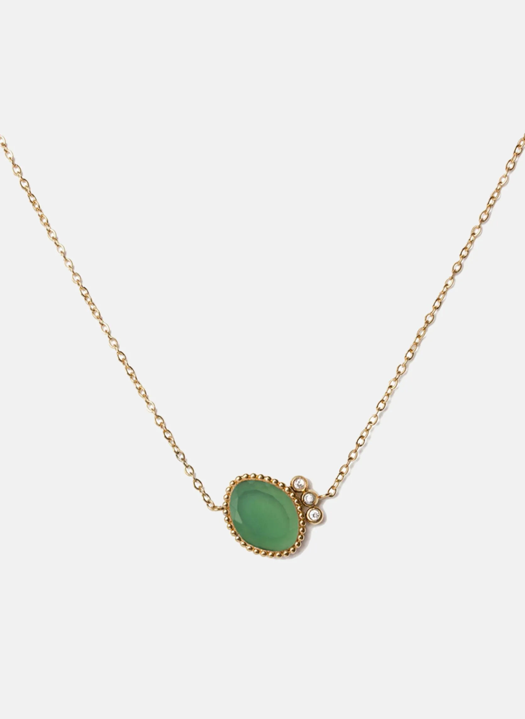 Collier chaîne trivia Vert TRIVIA