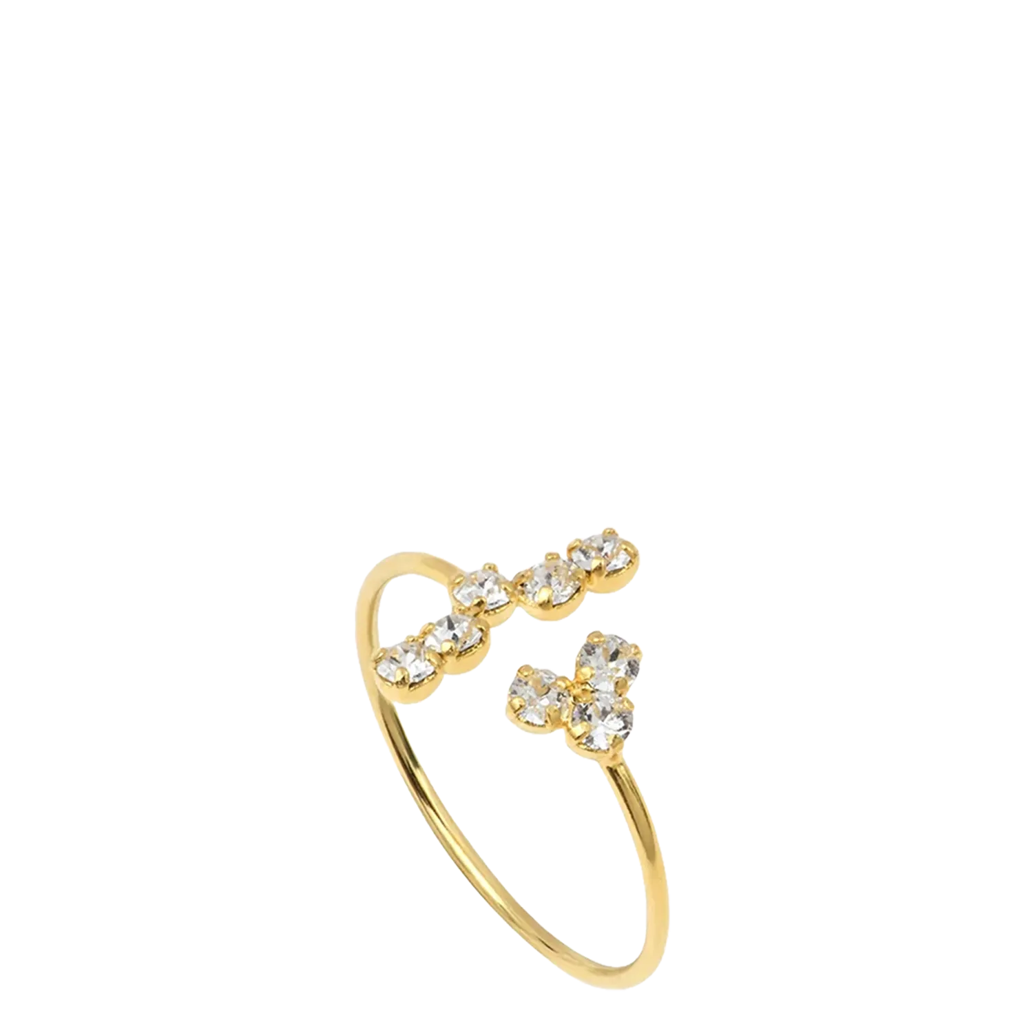 Bague en laiton doré Blanc OFEE