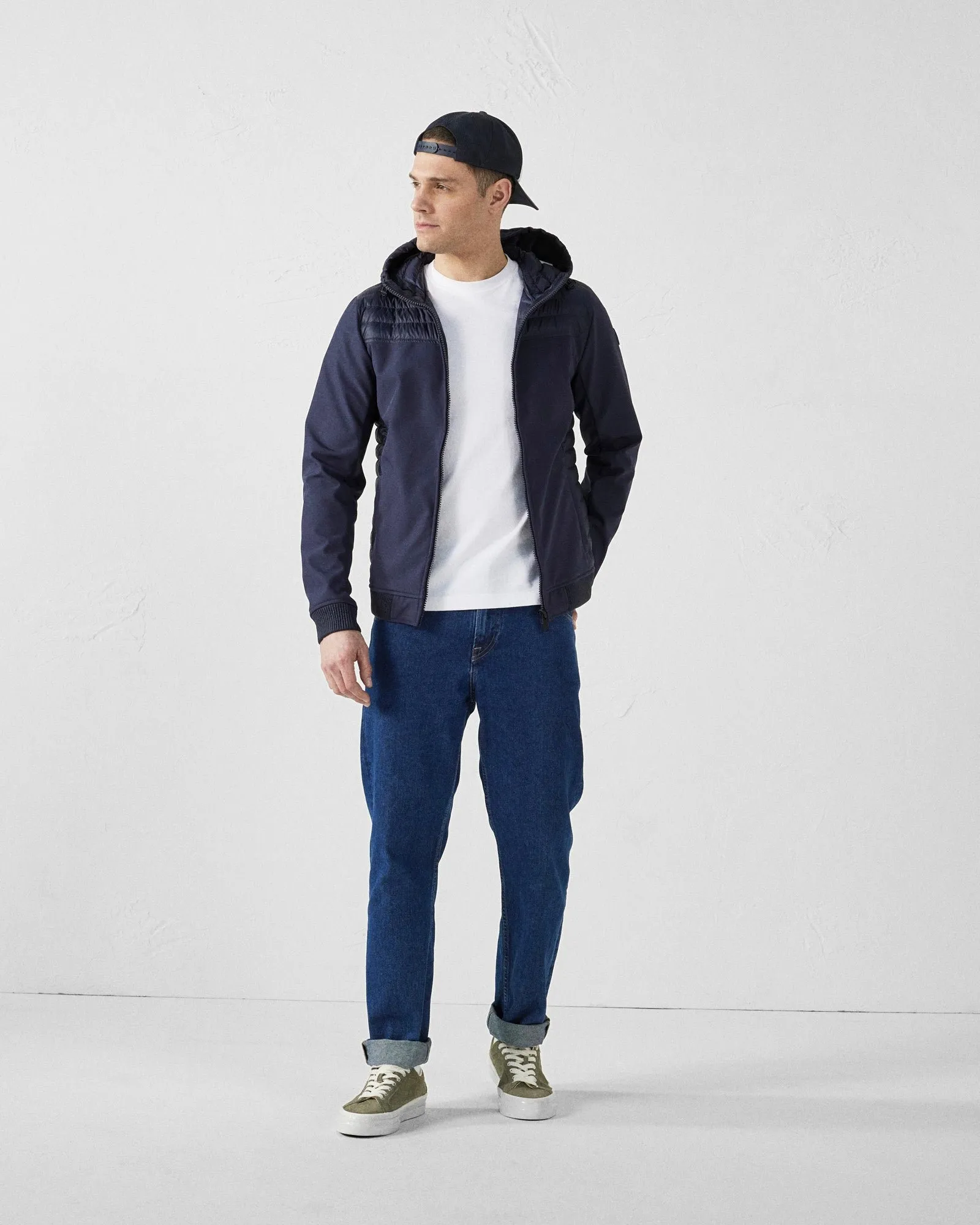 Doudoune bi-matière softshell paco 2.0 Bleu