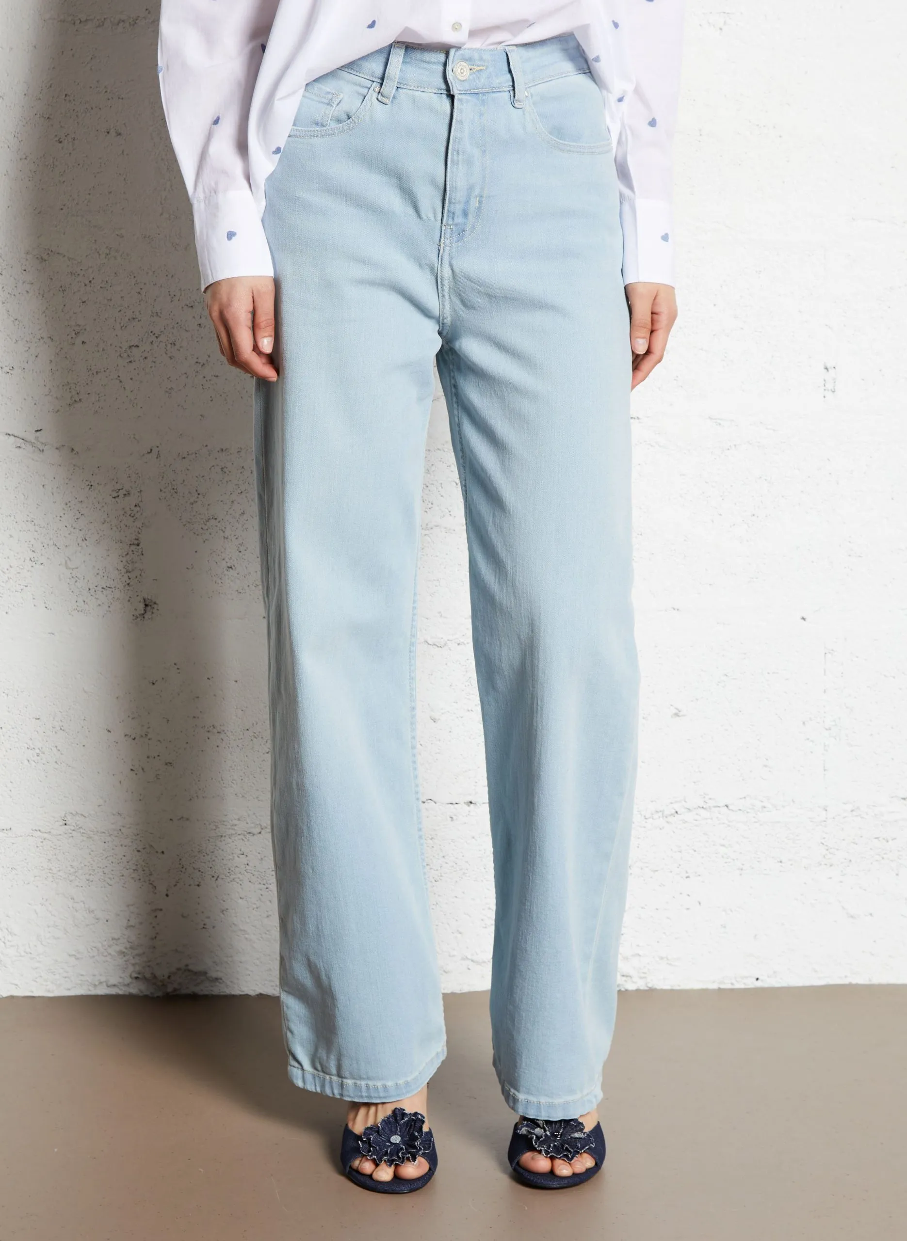 Jean large Bleu CARLA