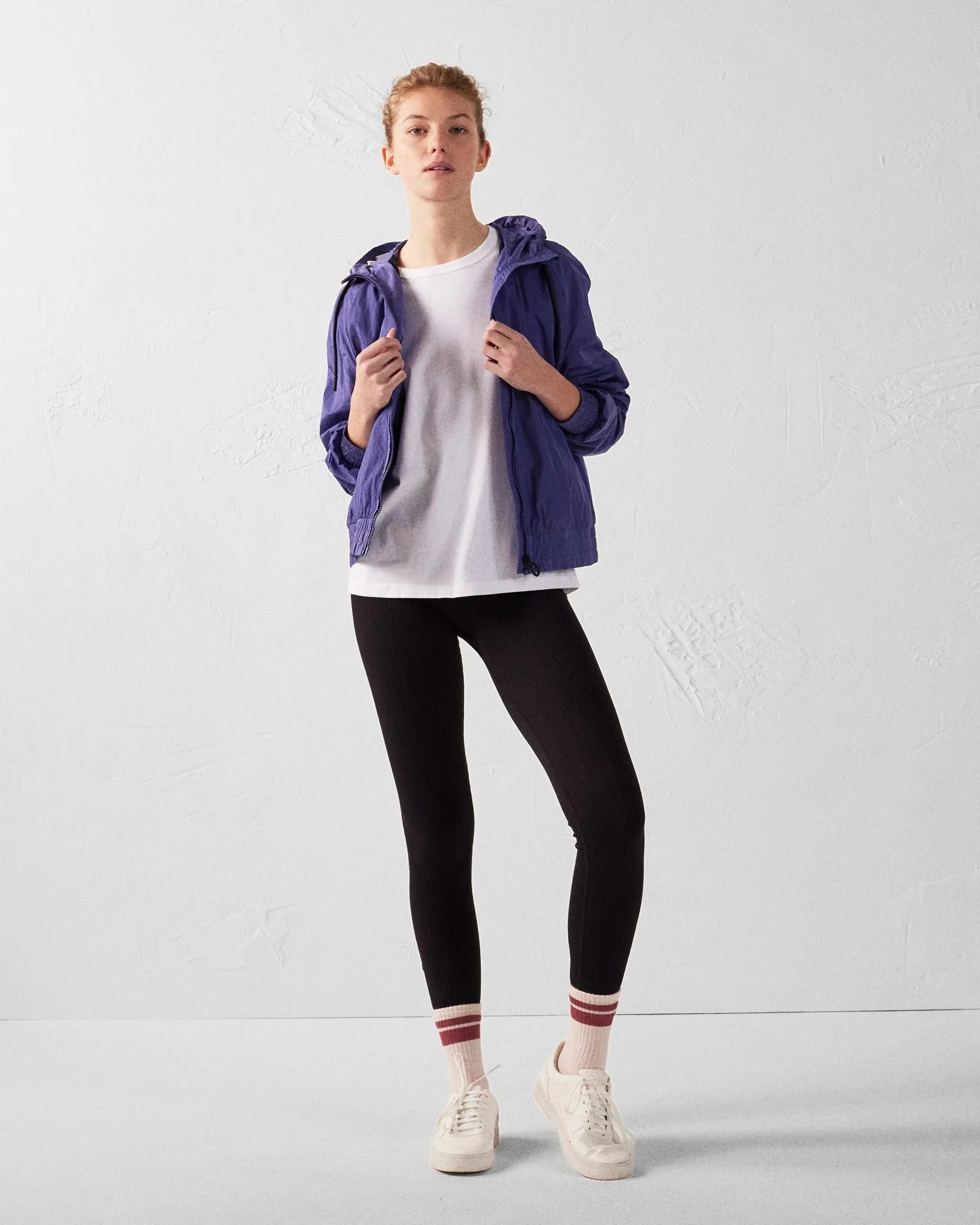 Blouson coupe-vent léger à capuche alize Bleu