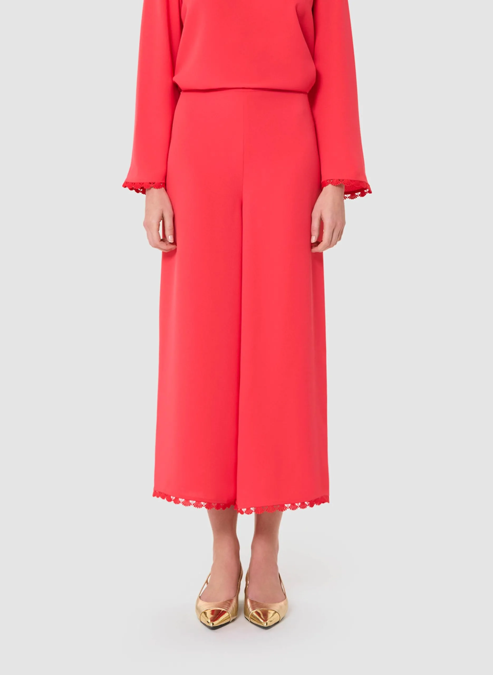 Pantalon large Rouge POSITIVE