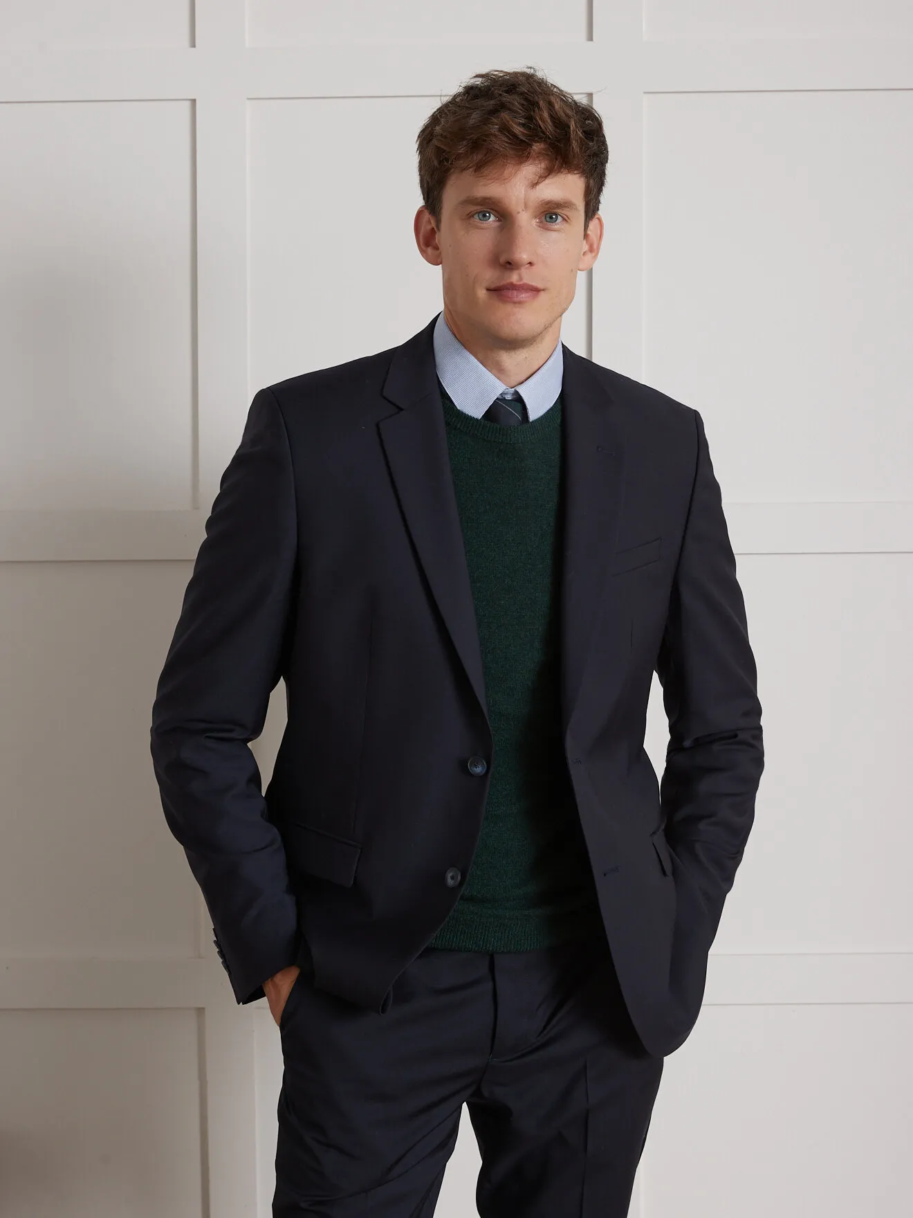 Veste de costume super 100's Bleu