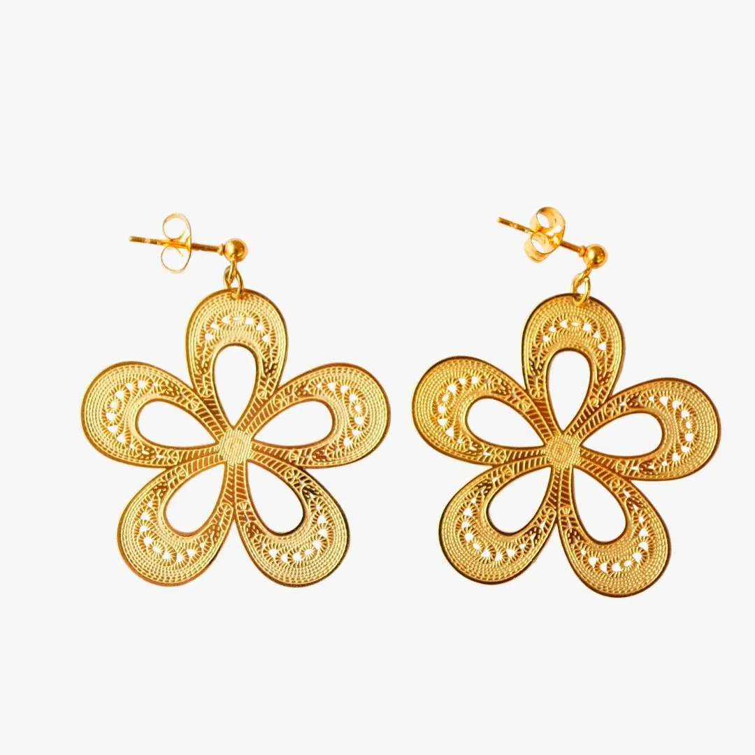 Boucles d’oreilles acier inoxydable Doré VASANT