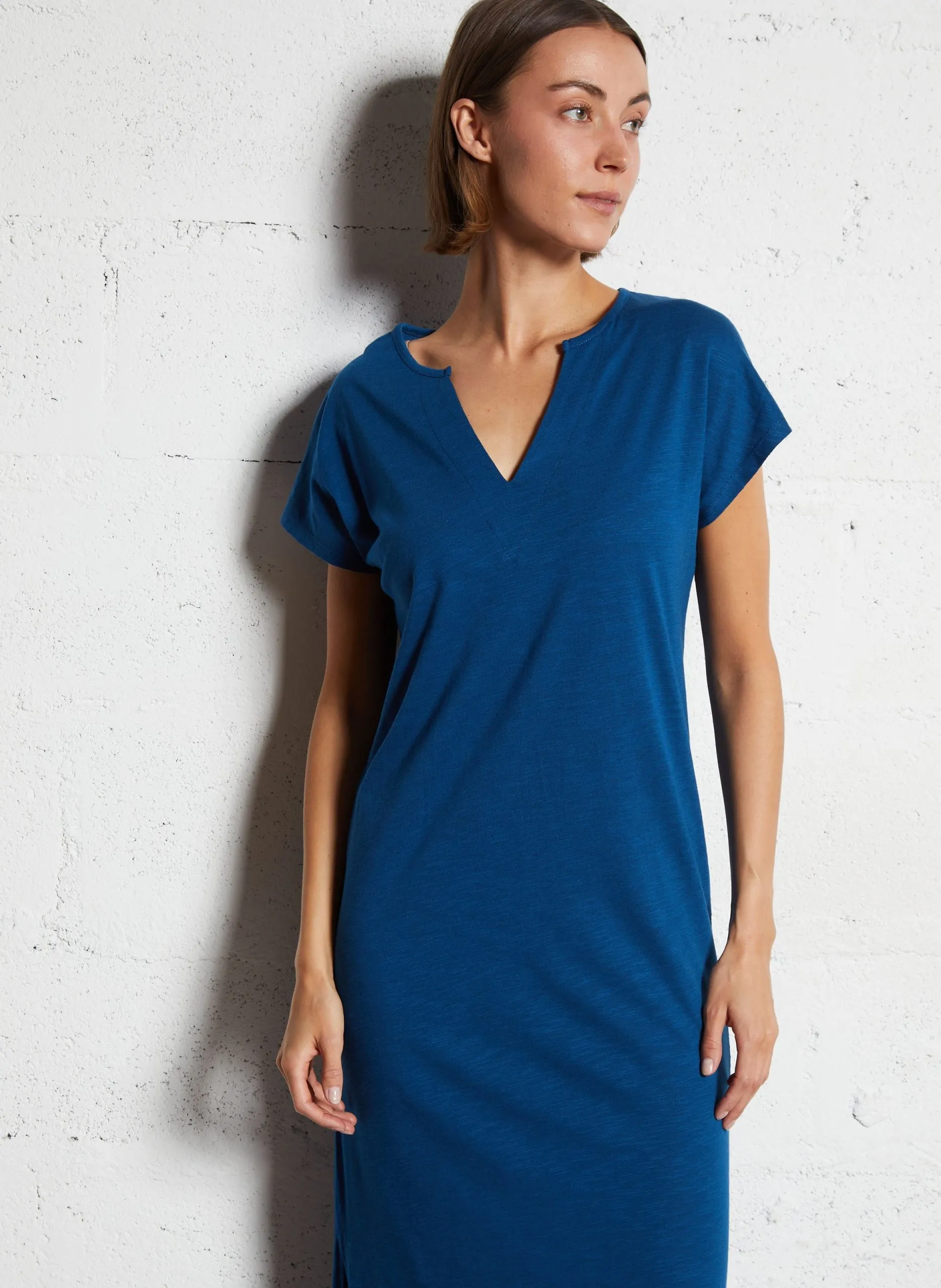 Robe midi Bleu ROCYLA