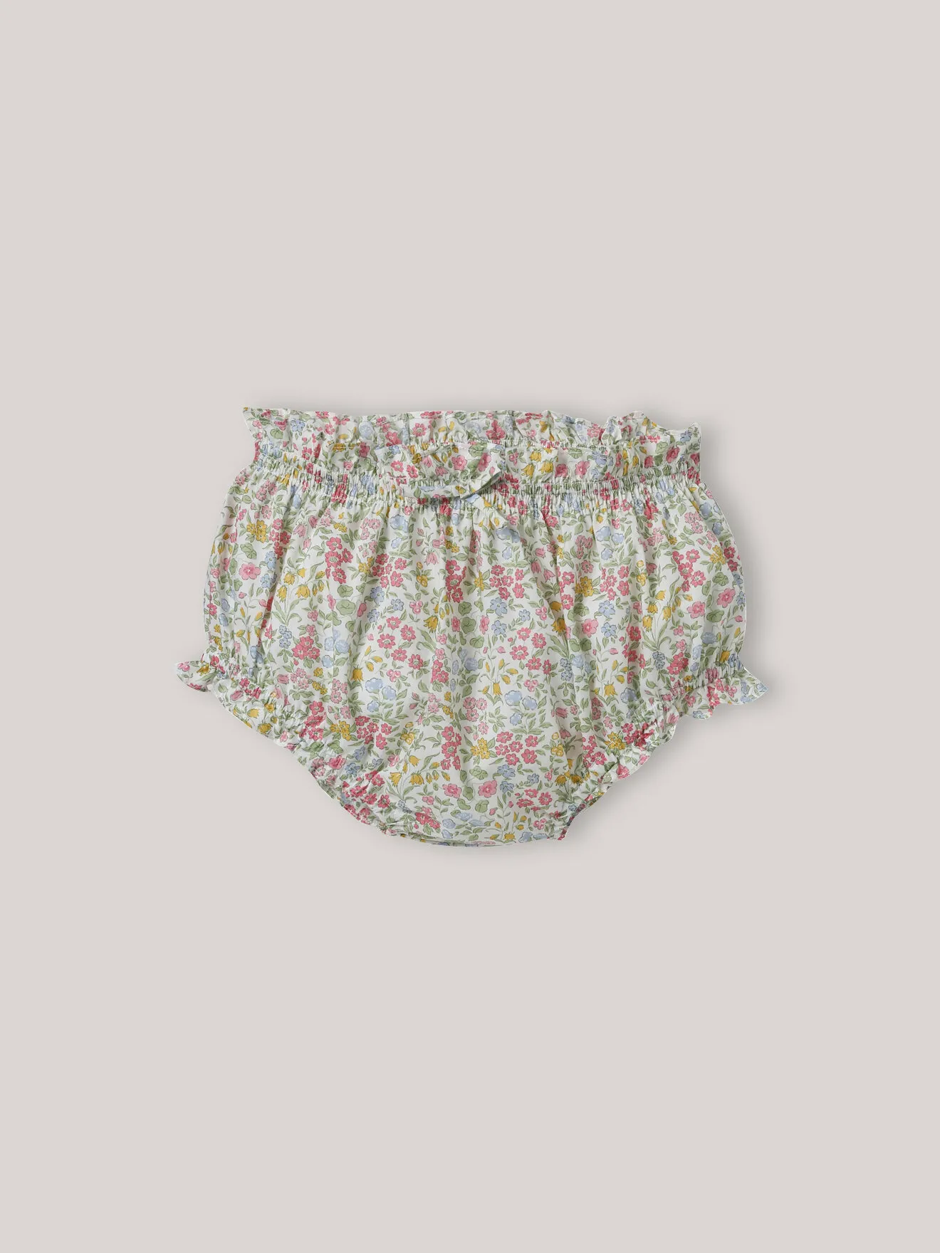 Ensemble t-shirt et bloomer en tissu liberty Blanc