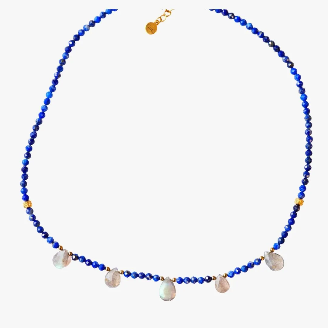 Collier lapis lazuli Bleu BAL
