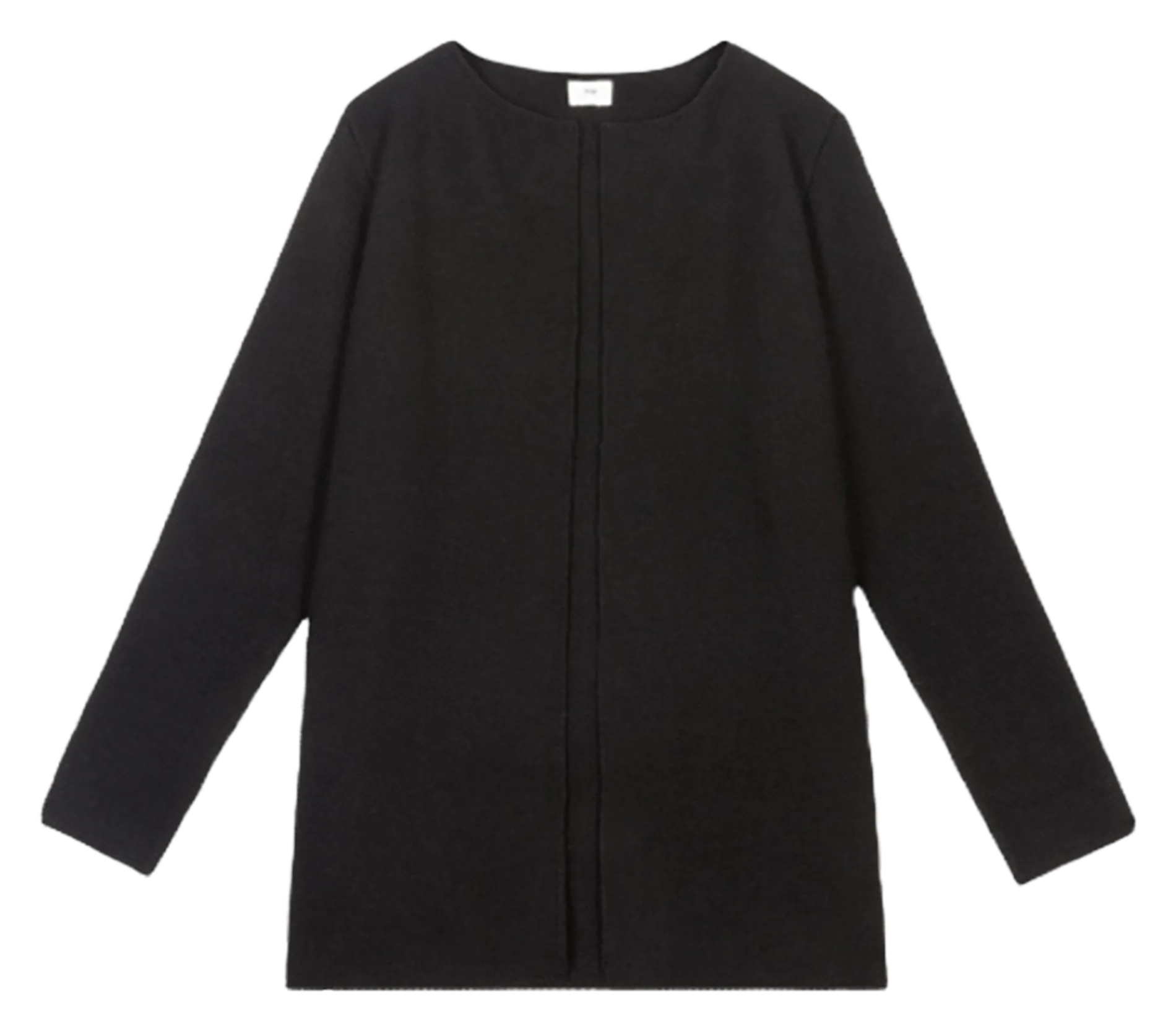 Gilet droit en maille Noir LASHOPSIAL