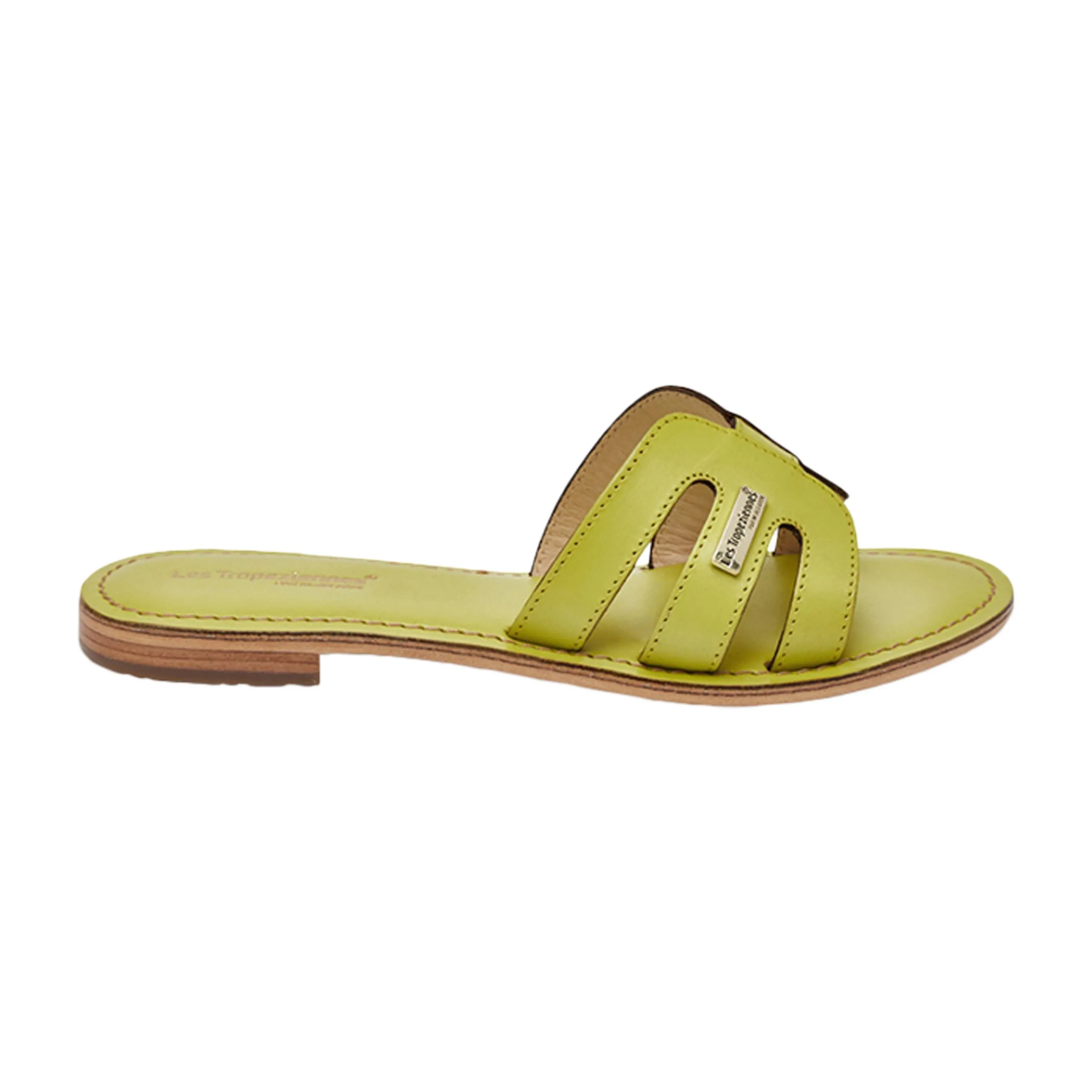 Sandales cuir par m.belarbi damia Beige