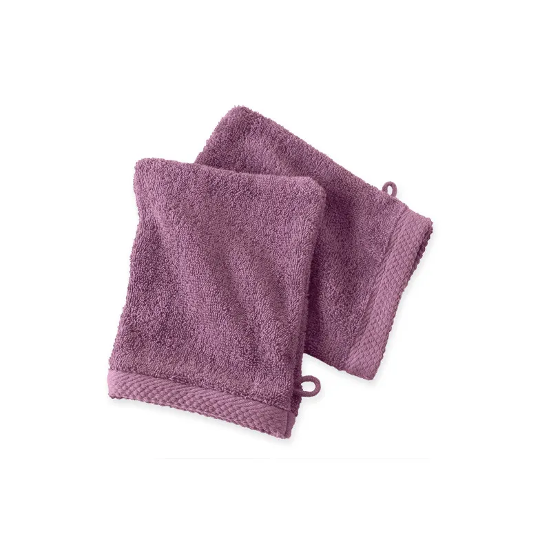 Lot de 2 gants de toilette Violet