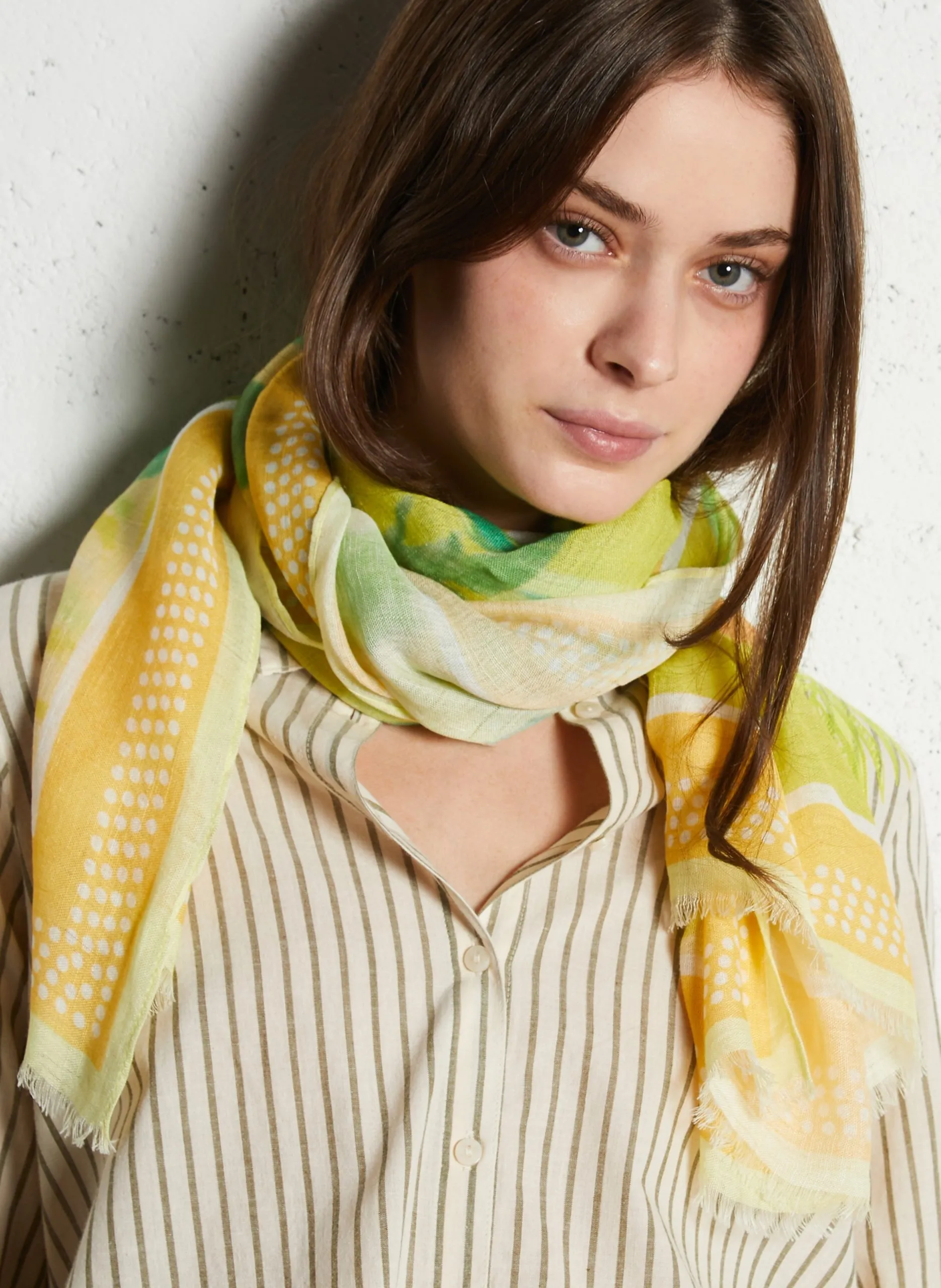 Foulard imprimé Vert ANISSA