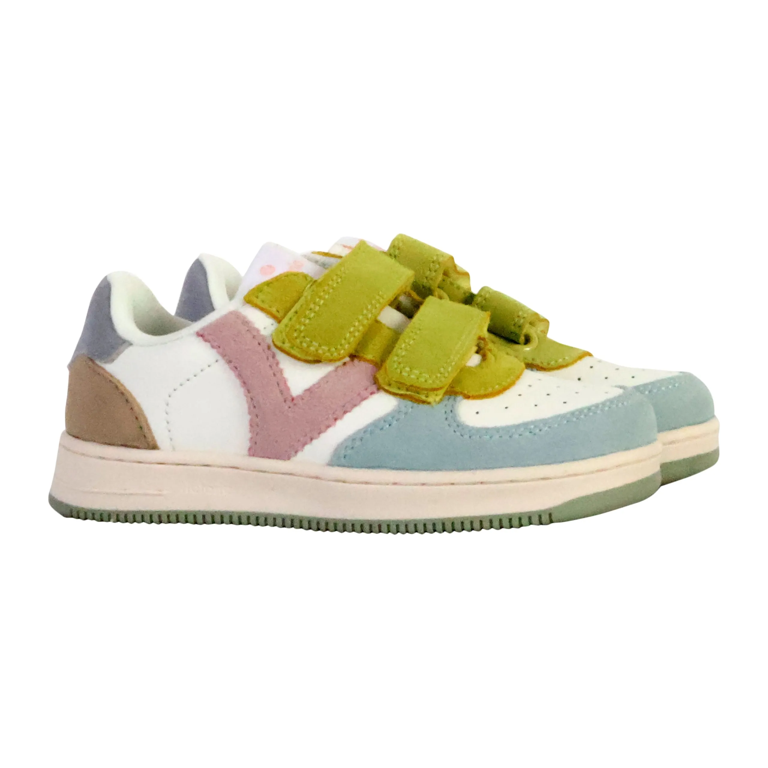 Basket cuir enfant Multicolore