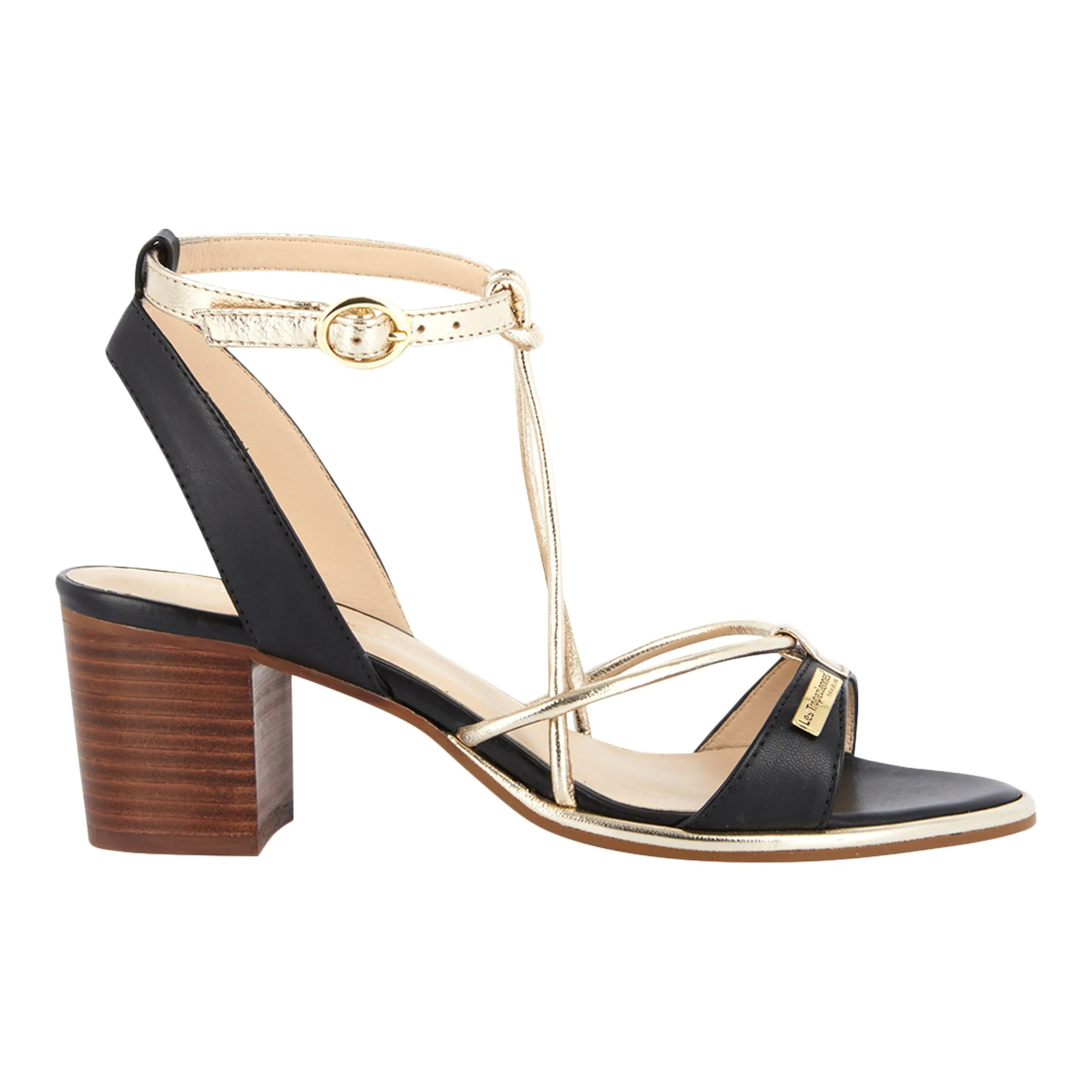 Sandale à talon lilon Noir