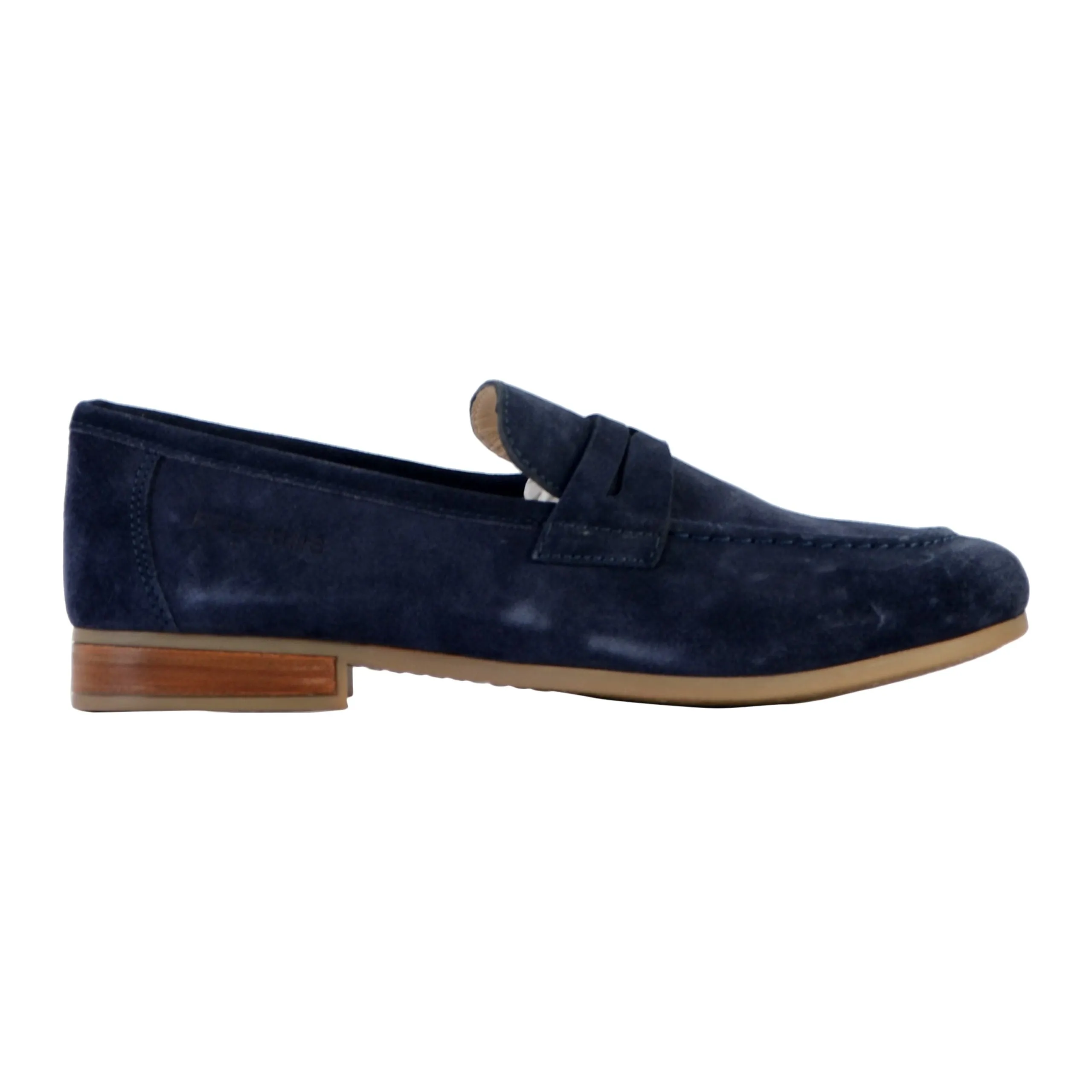 Mocassin cuir lutin Bleu