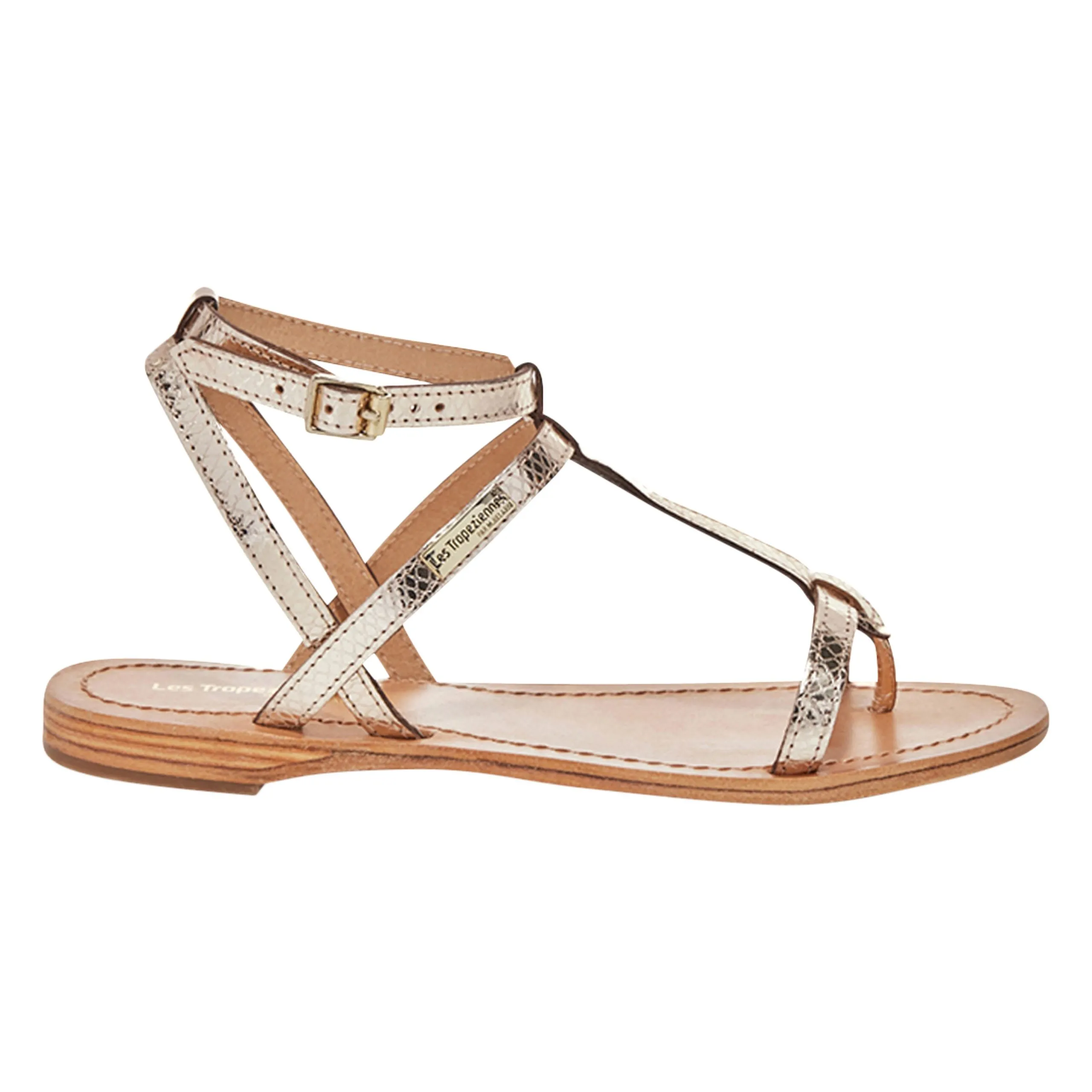 Sandales cuir  hilan Doré