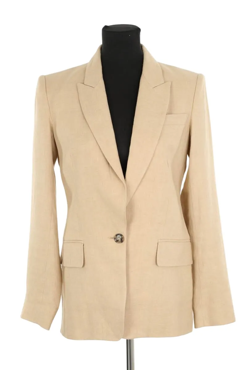 Blazer en lin Beige