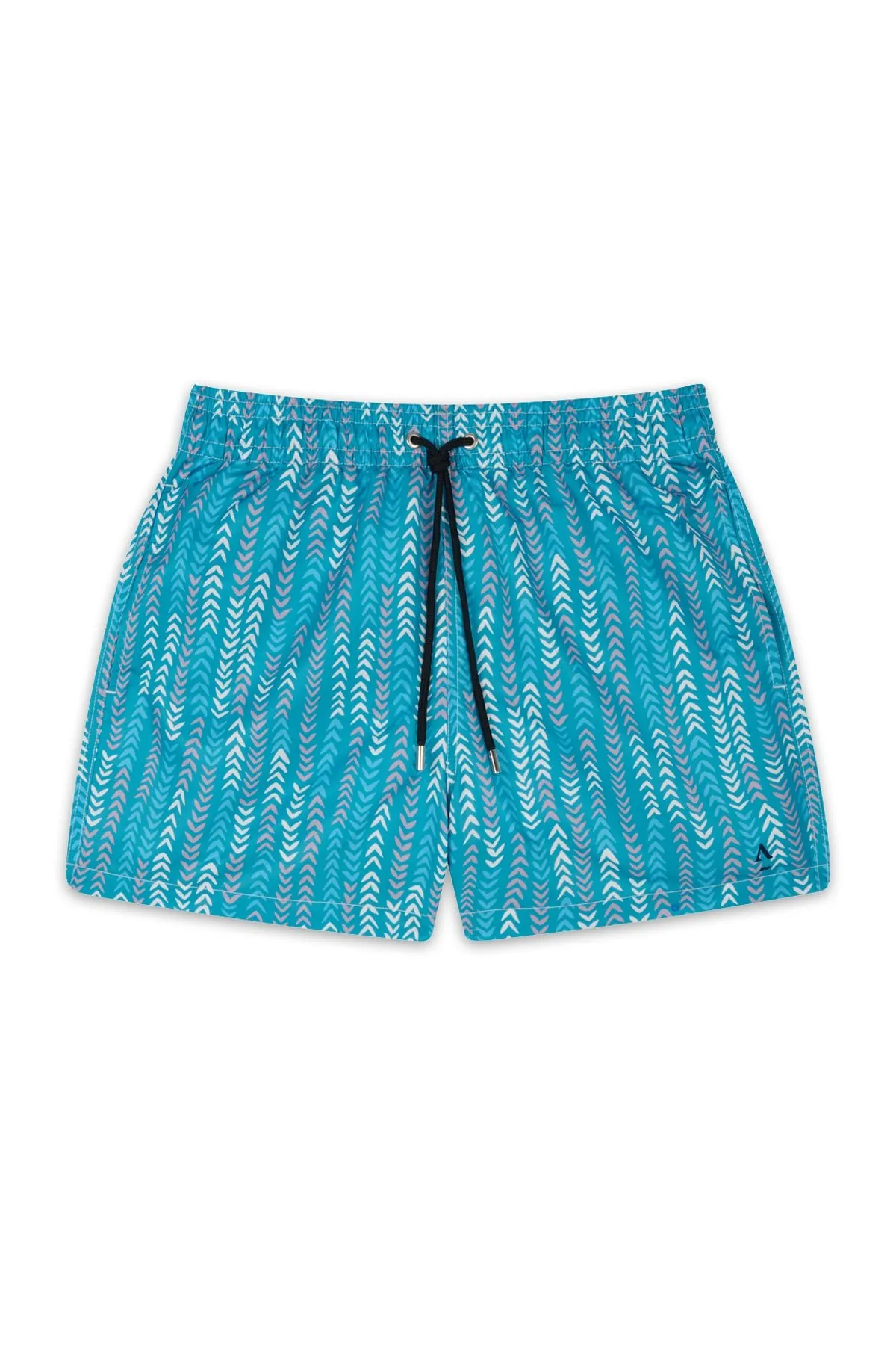 Short de bain imprimé ceinture élastique Bleu MISTRAL