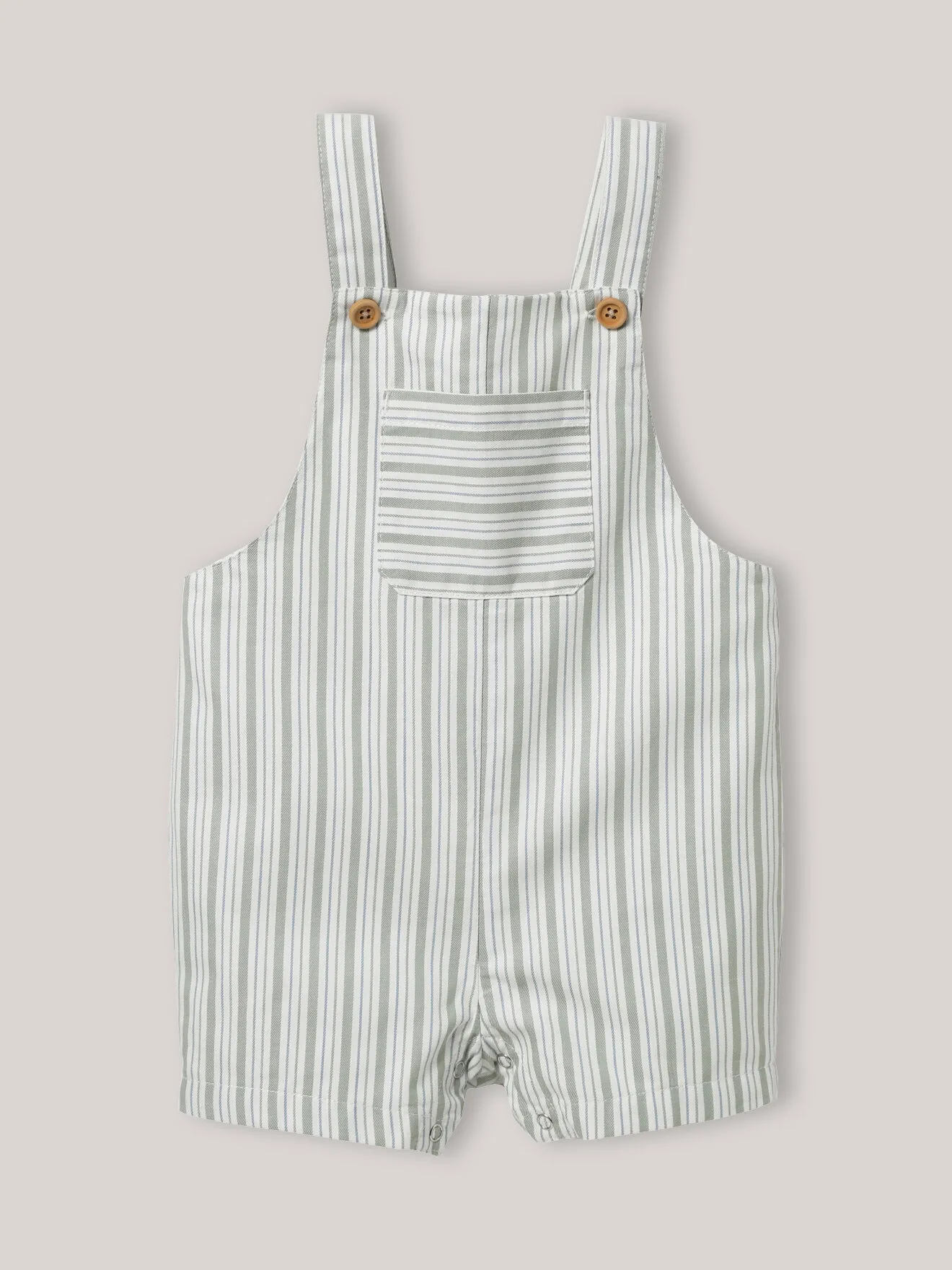 Salopette courte rayée Vert