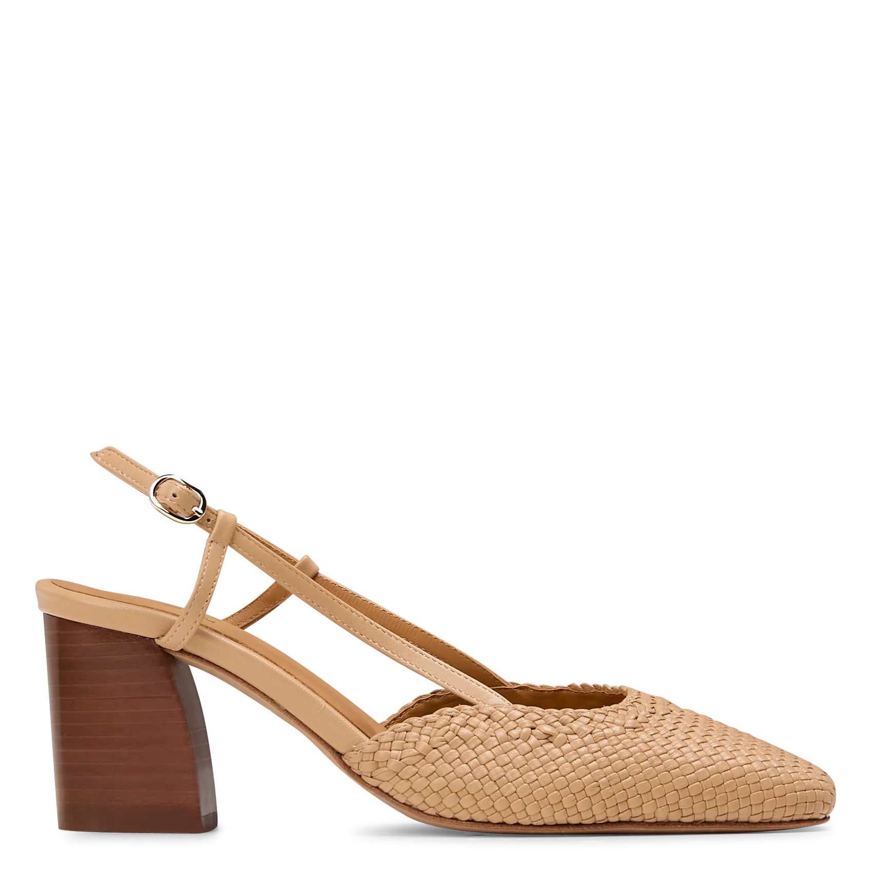 Escarpins slingback en cuir Beige MADARA