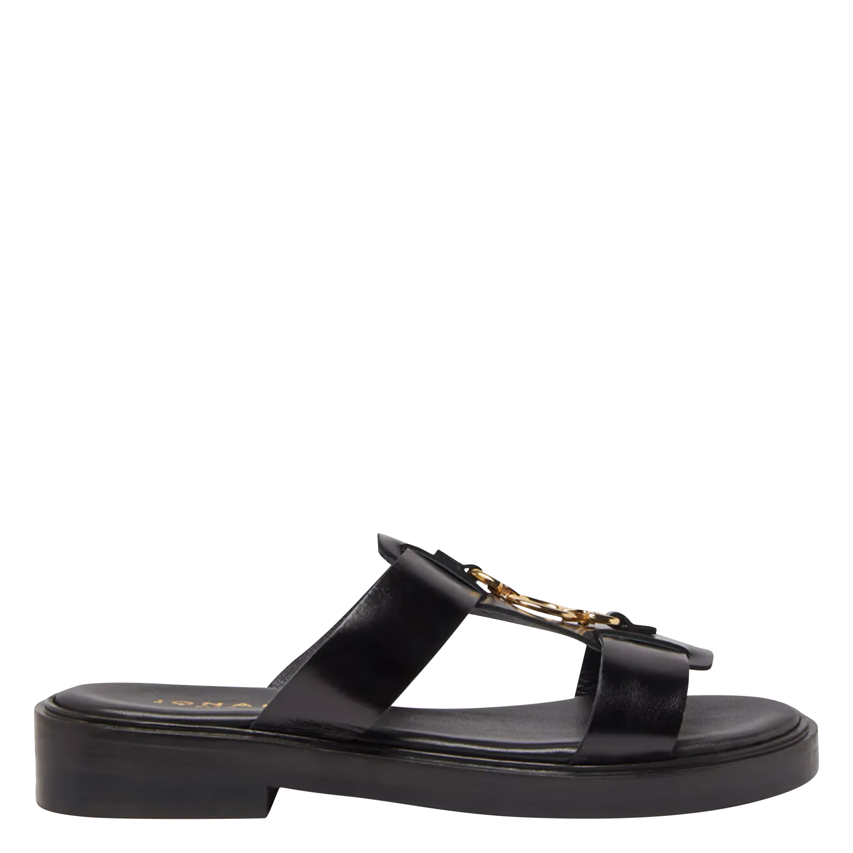 Mules en cuir Noir DOP