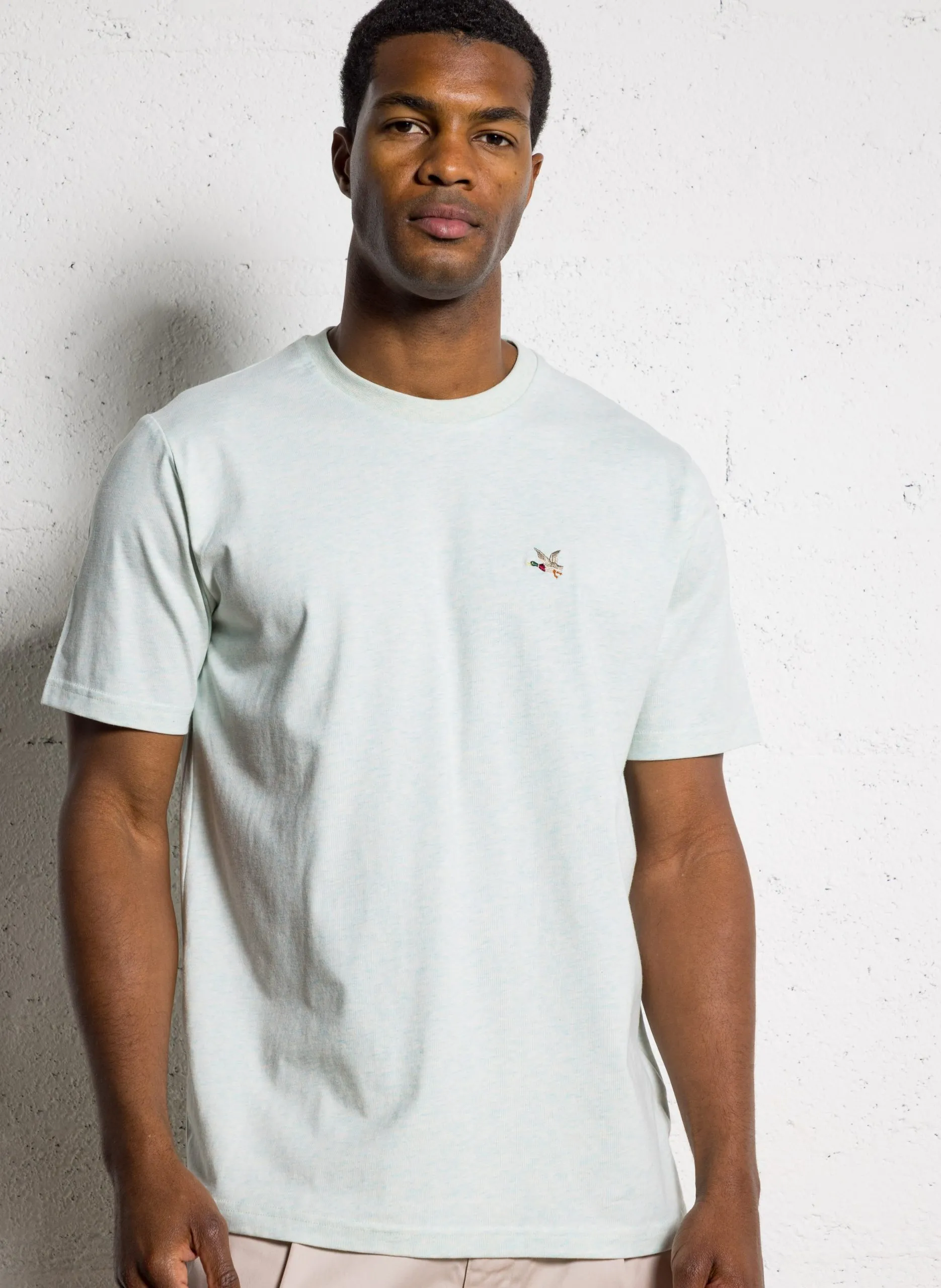 Tee-shirt droit sérigraphié en coton Vert TOGS