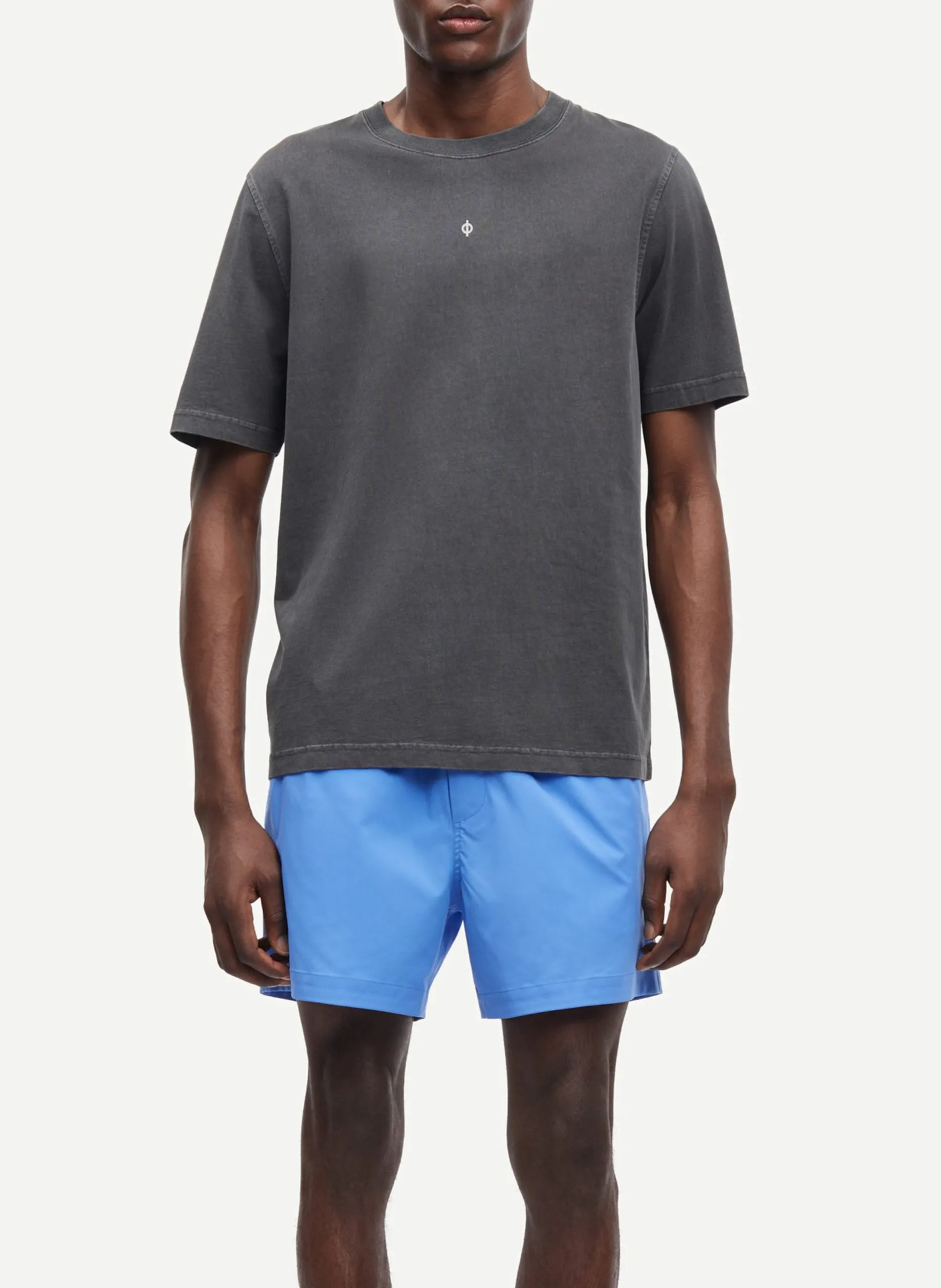 Tee-shirt droit en coton bio Noir SAOLLIE