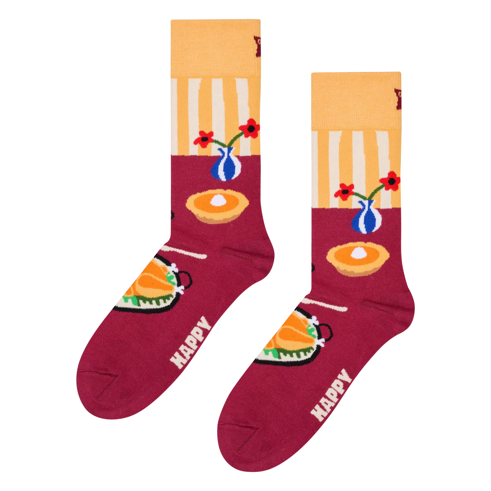 Chaussettes en coton mélangé Rouge THANKSGIVING