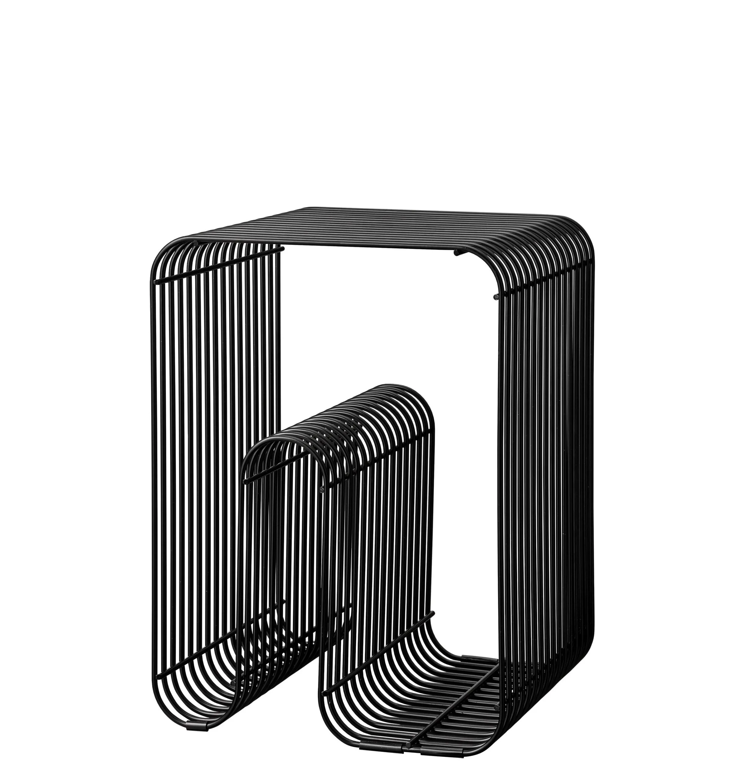 Table d'appoint métal Noir CURVA