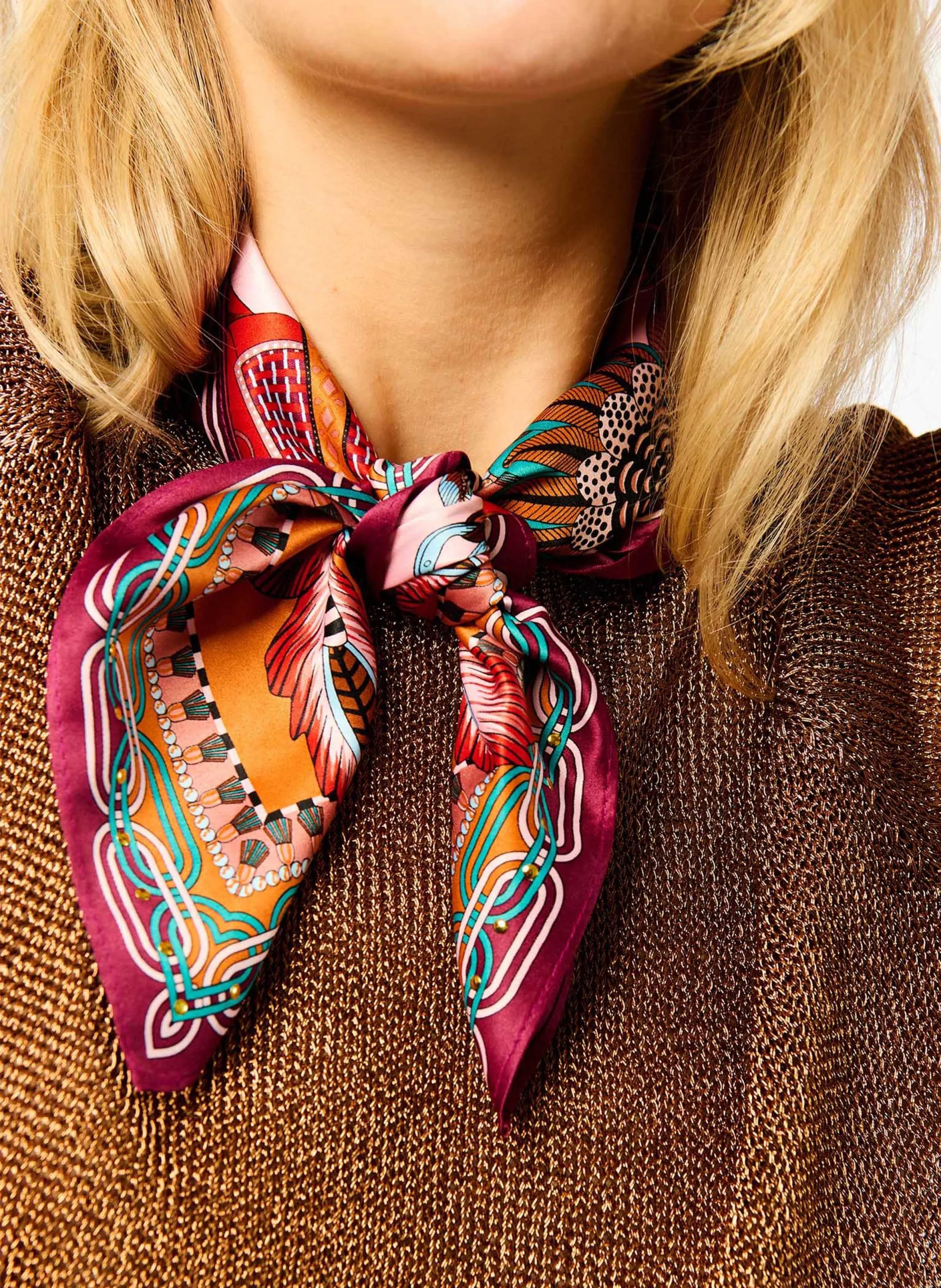 Foulard imprimé Rose PONY PONY MINI