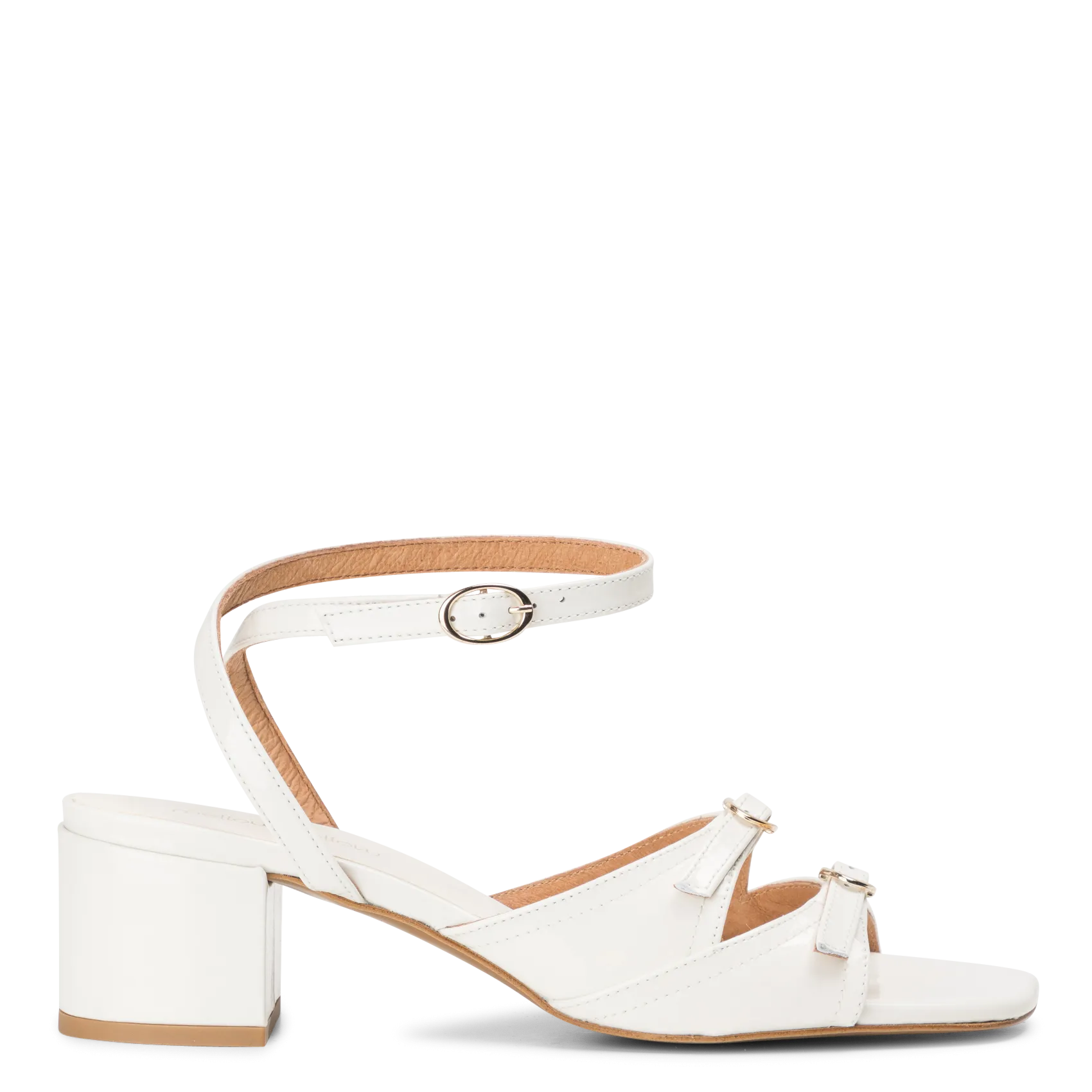 Sandales à talons en cuir Beige BARIS