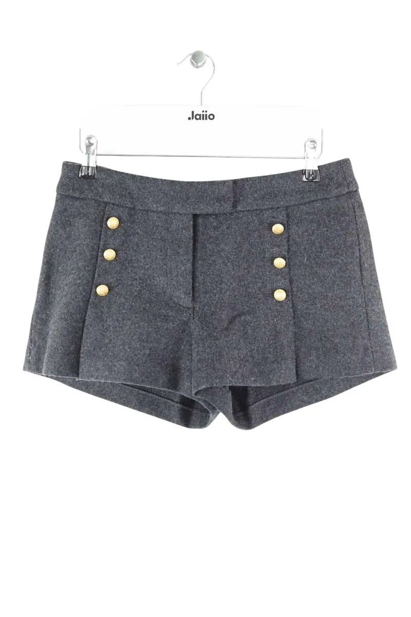 Mini short en laine Gris