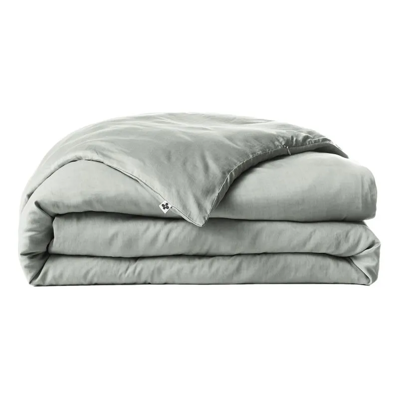 Housse de couette "lysandre" toutes dimensions "lyocel" l'effet papillon Vert