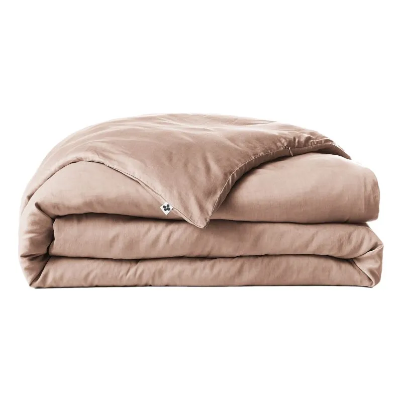 Housse de couette "lysandre" toutes dimensions "lyocel" l'effet papillon Rose