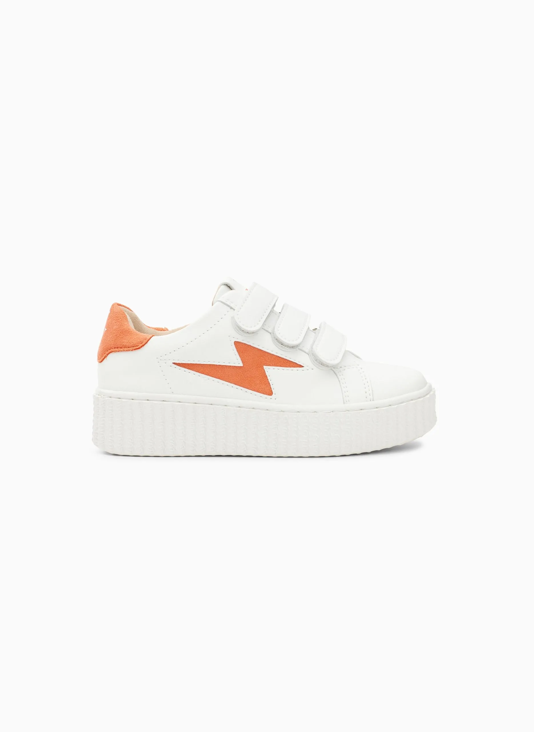 Baskets basses à scratchs Orange MINI VICKY