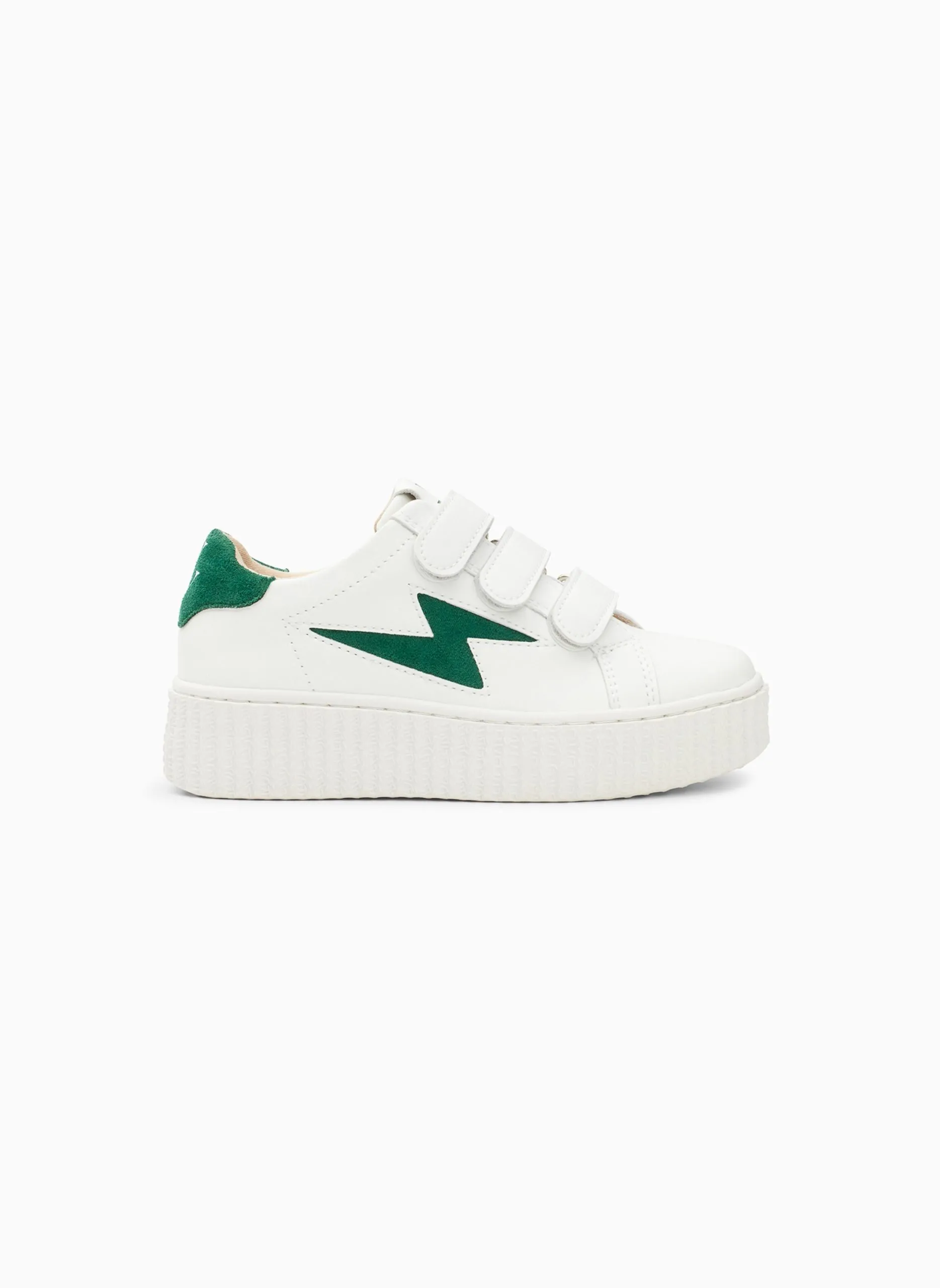 Baskets basses à scratchs Vert MINI VICKY
