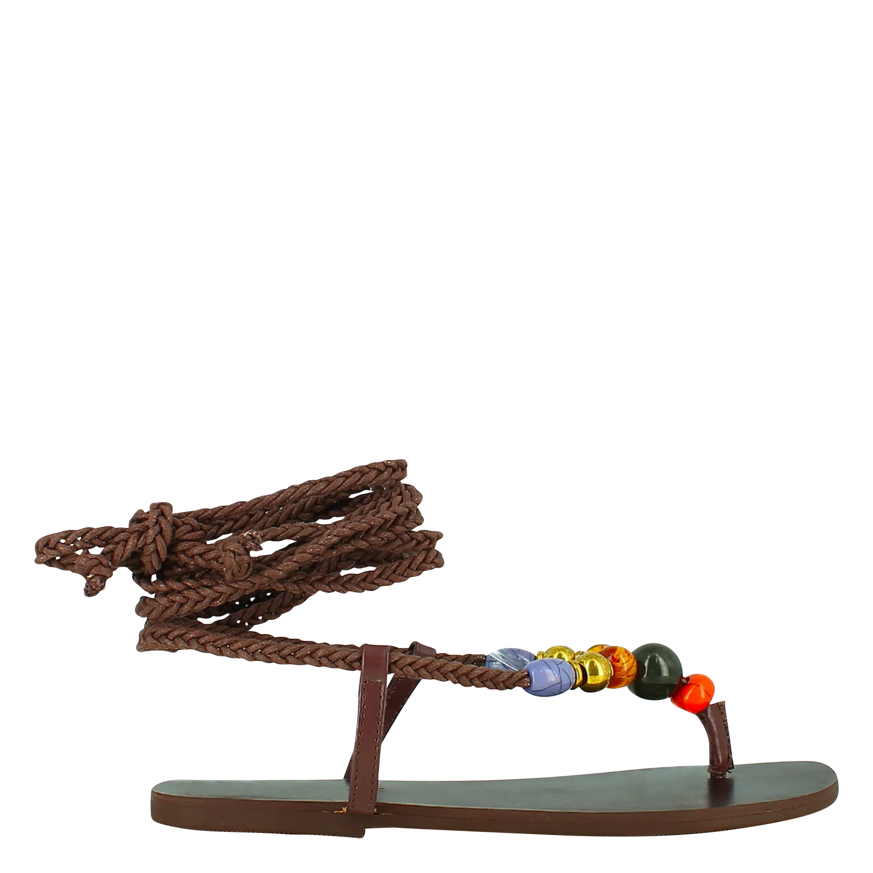 Plagettes à lacets Marron SIENNA