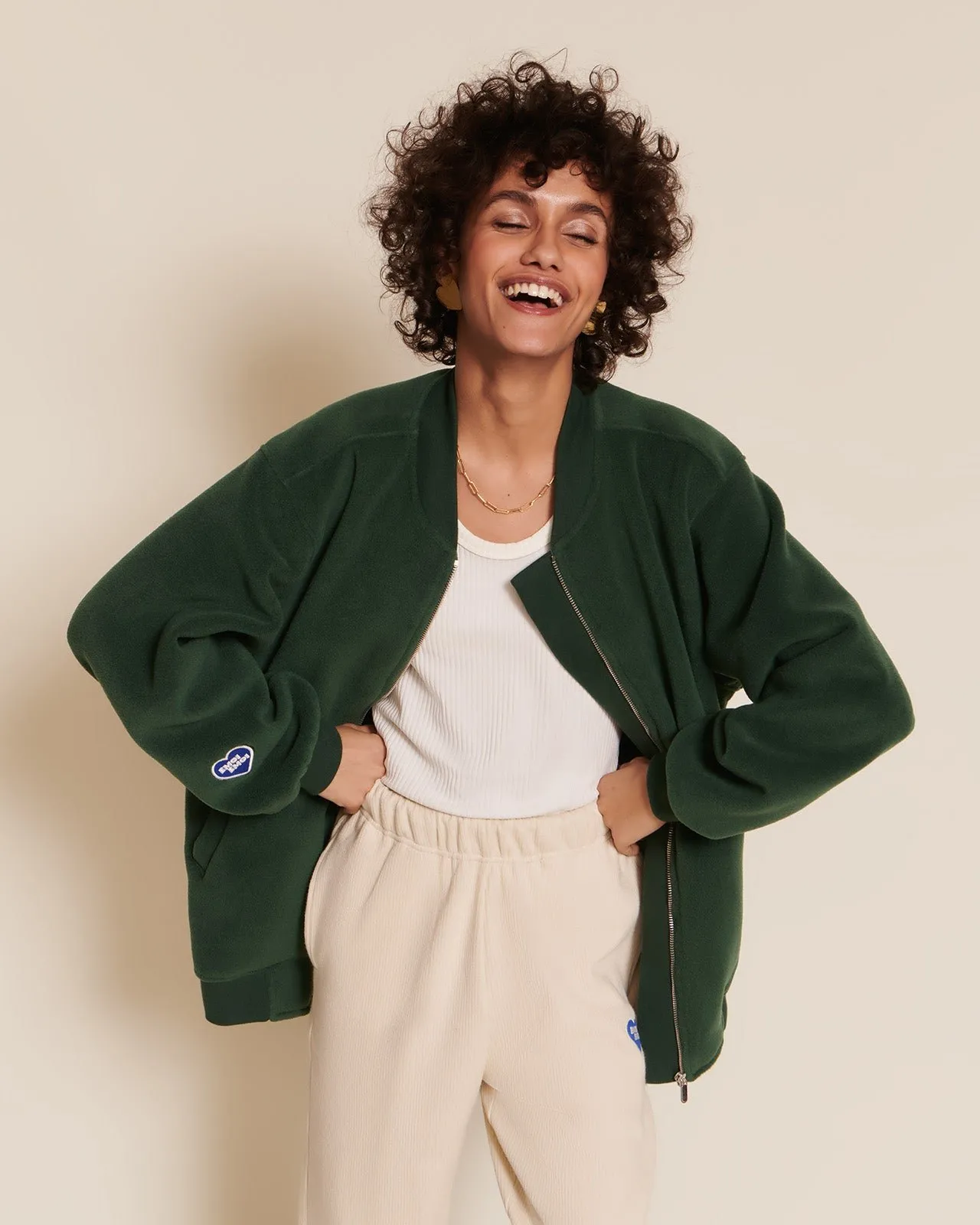 Le bombers benny en polaire recyclée Vert