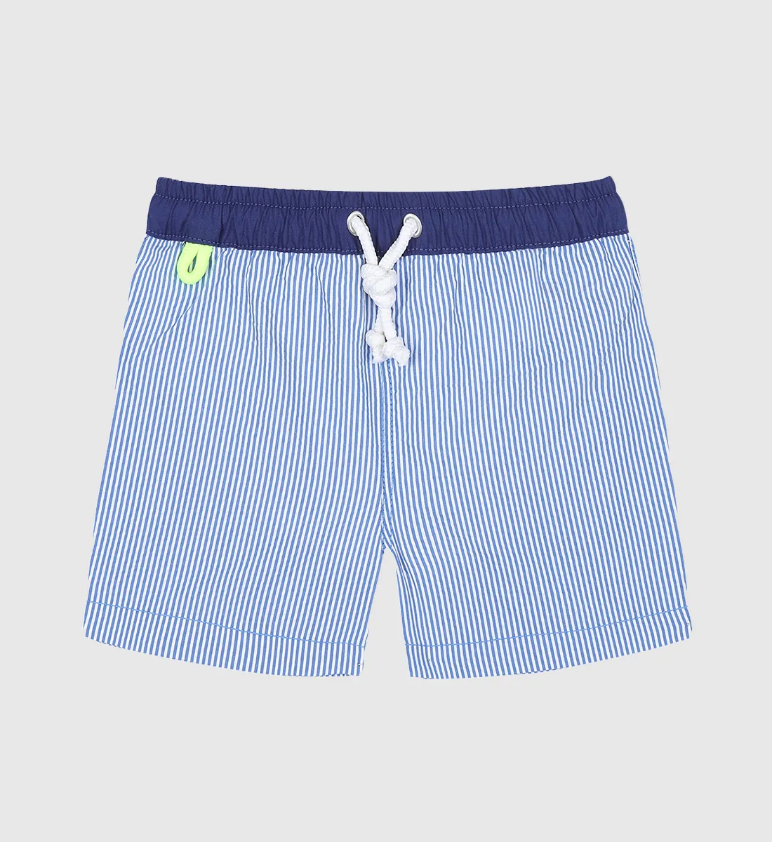 Short de bain meno - seersucker Bleu MENO