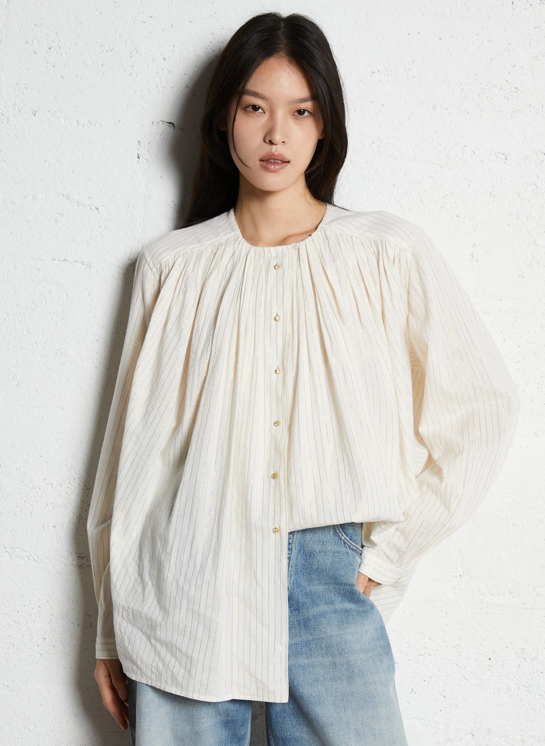 Chemise oversize en coton Doré CALUMET