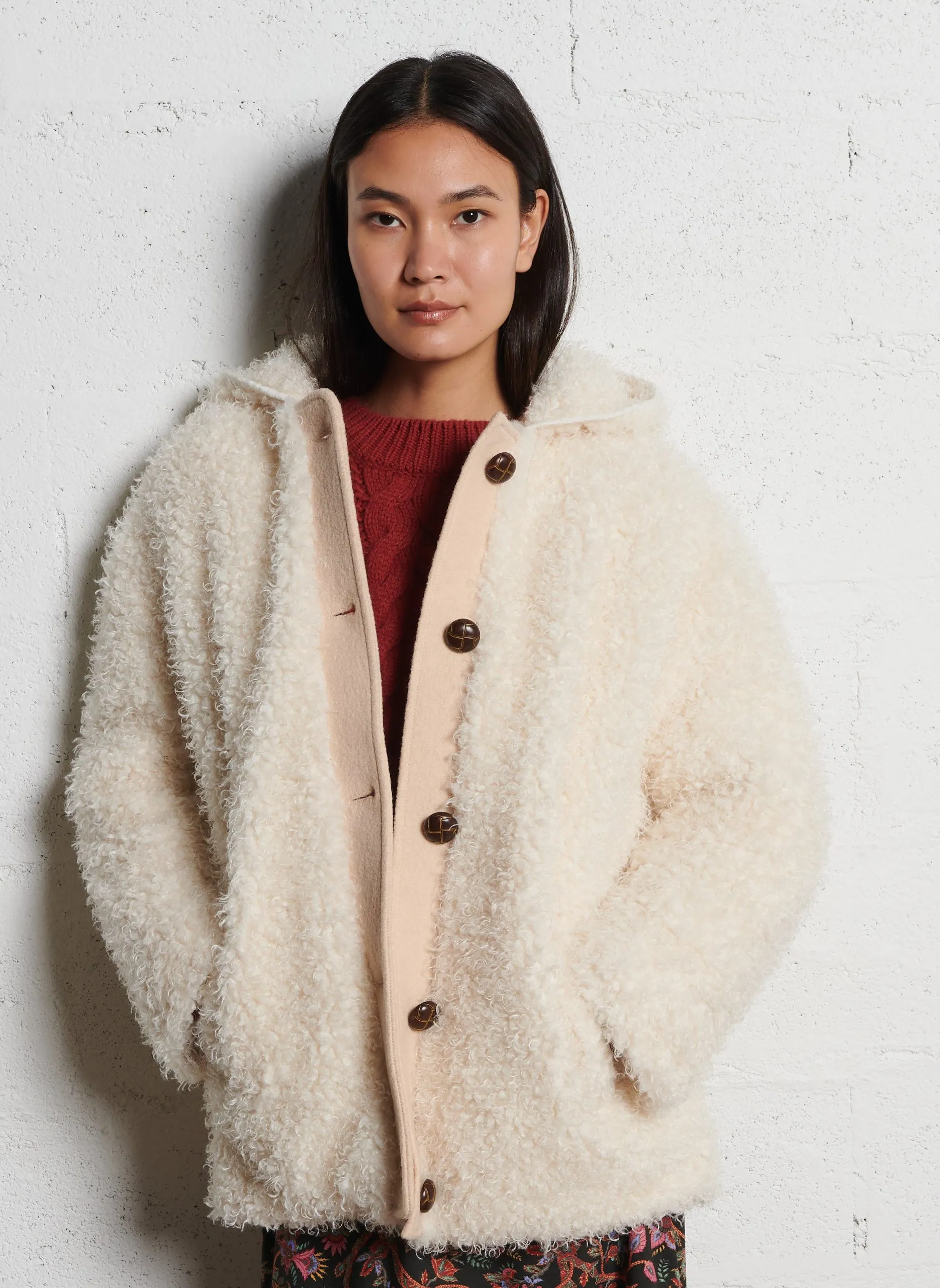 Manteau à capuche Beige DIMIANNE