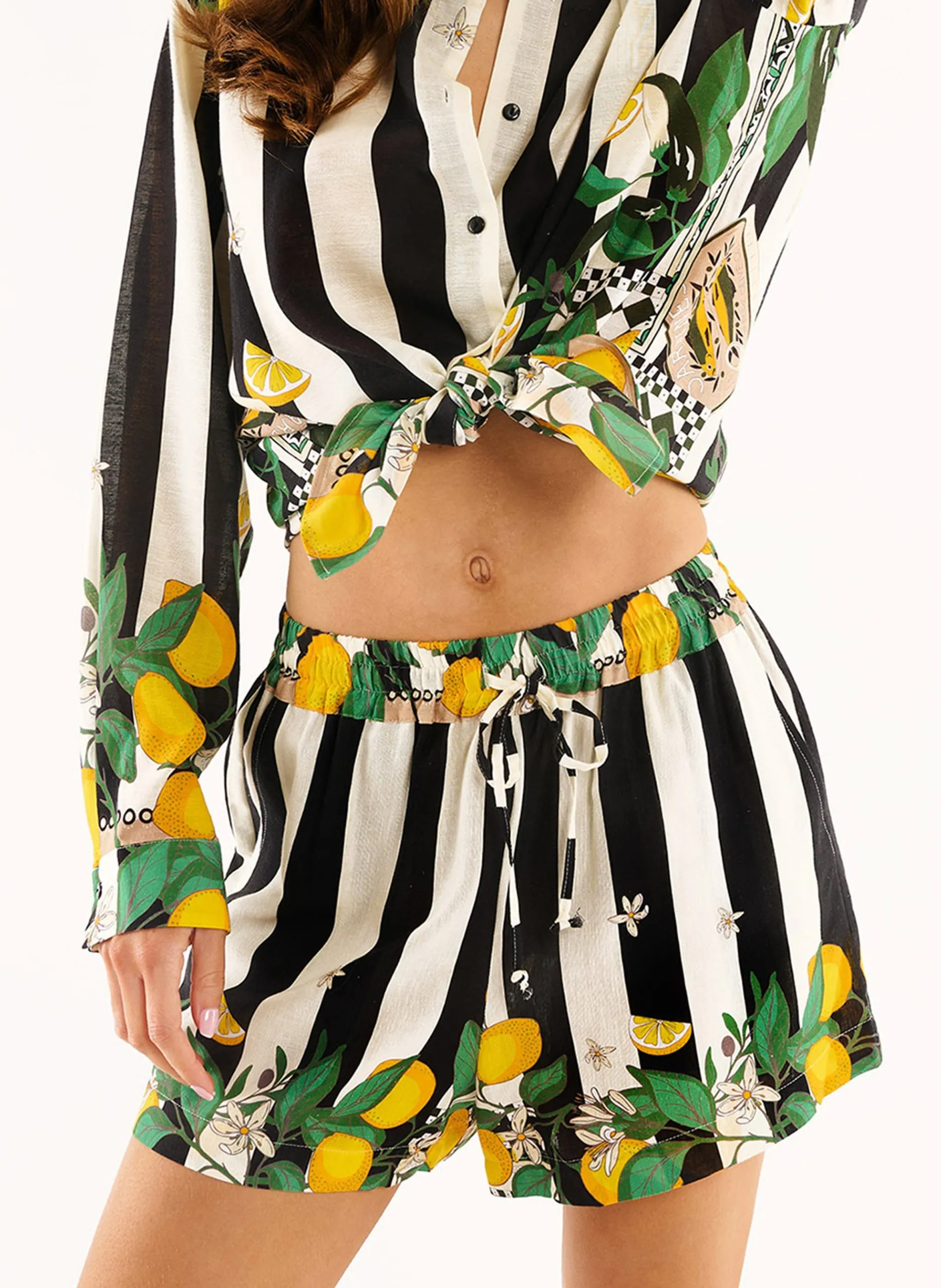 Short imprimé Noir PALERMO