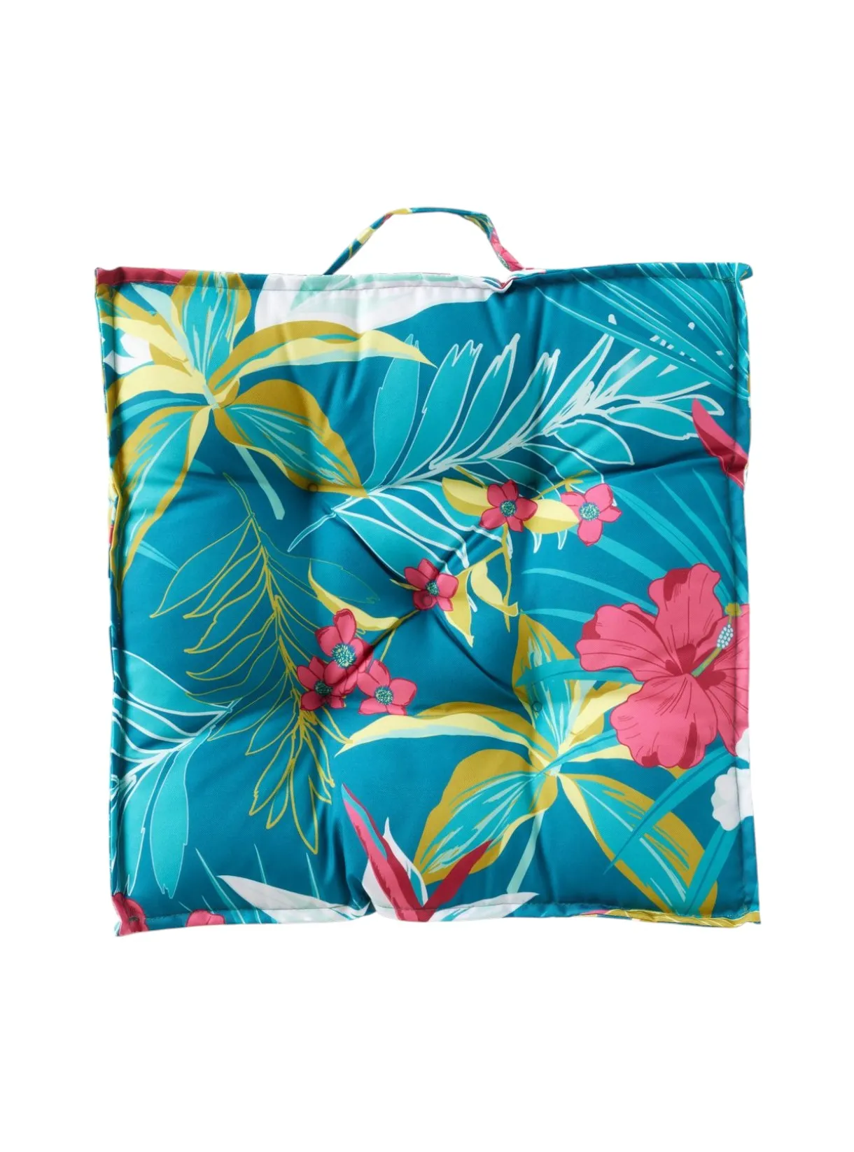 Coussin de sol extérieur imprimé Bleu PARADISE