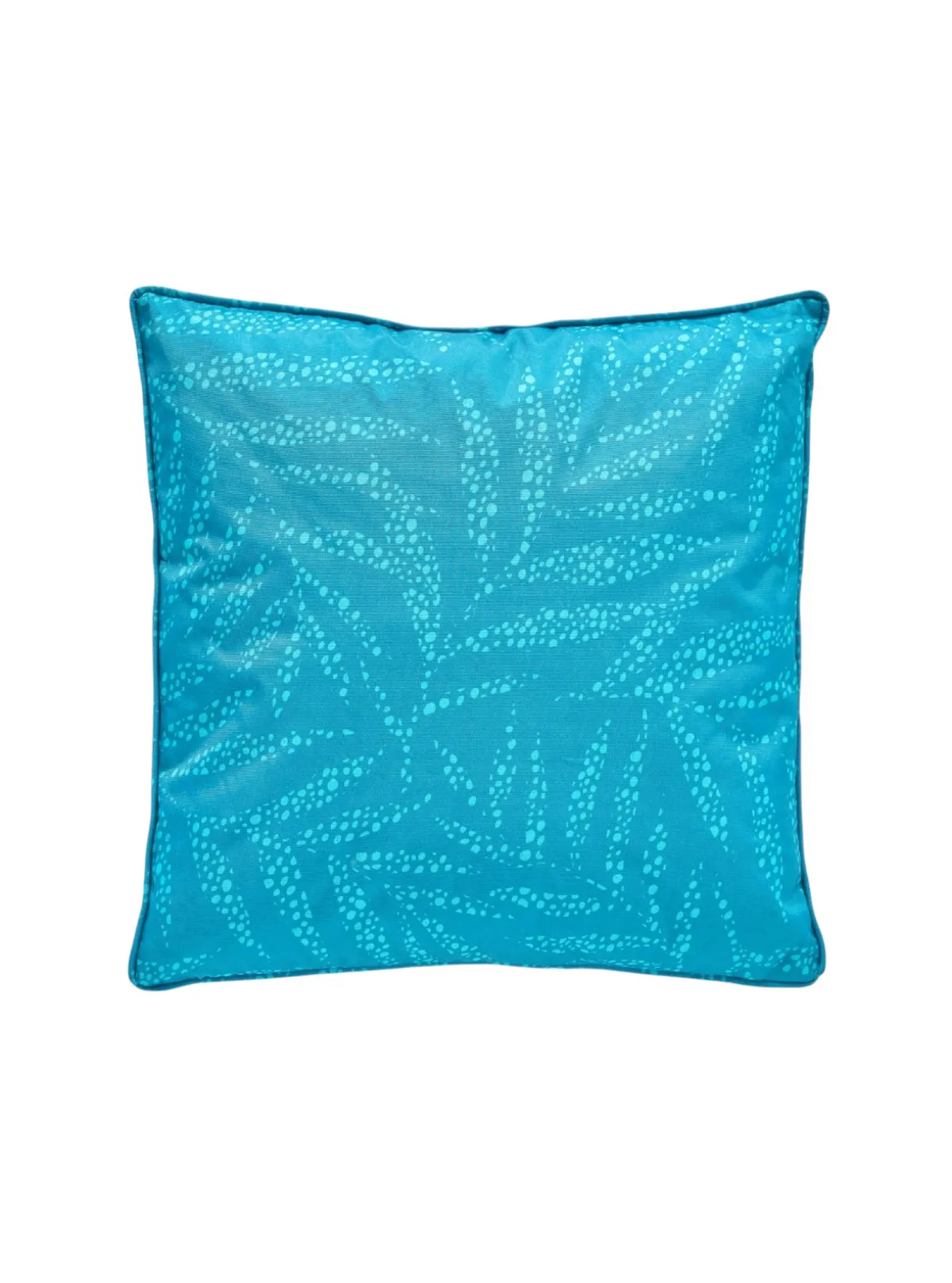 Coussin déperlant imprimé Bleu PARADISE