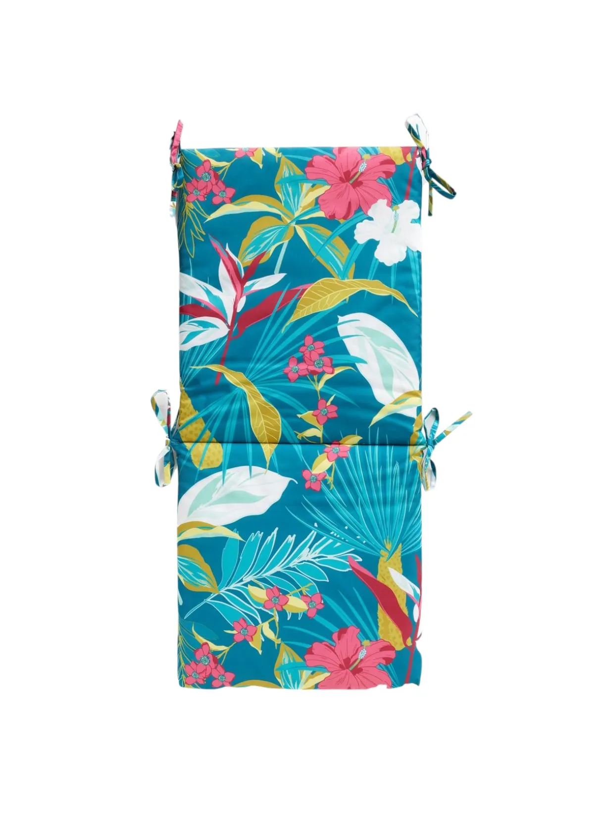 Galette avec dossier imprimé Bleu PARADISE