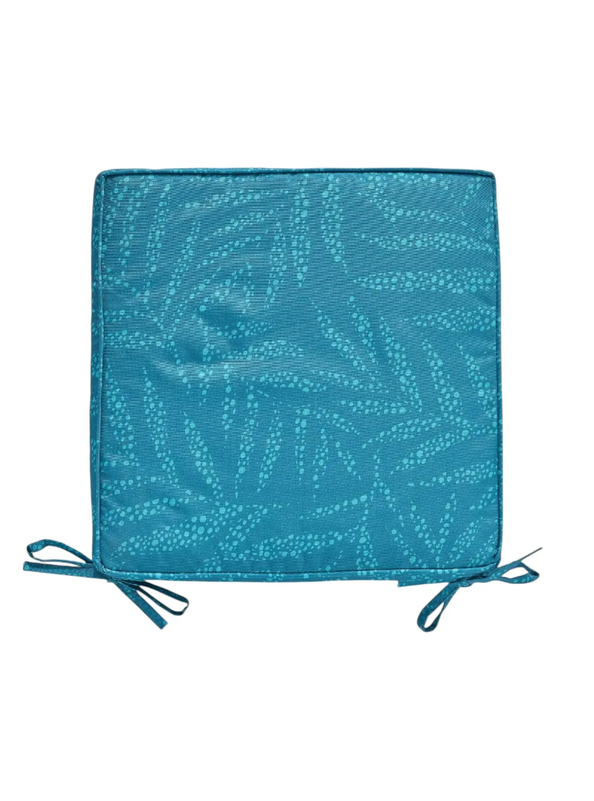 Galette de chaise imprimée Bleu PARADISE